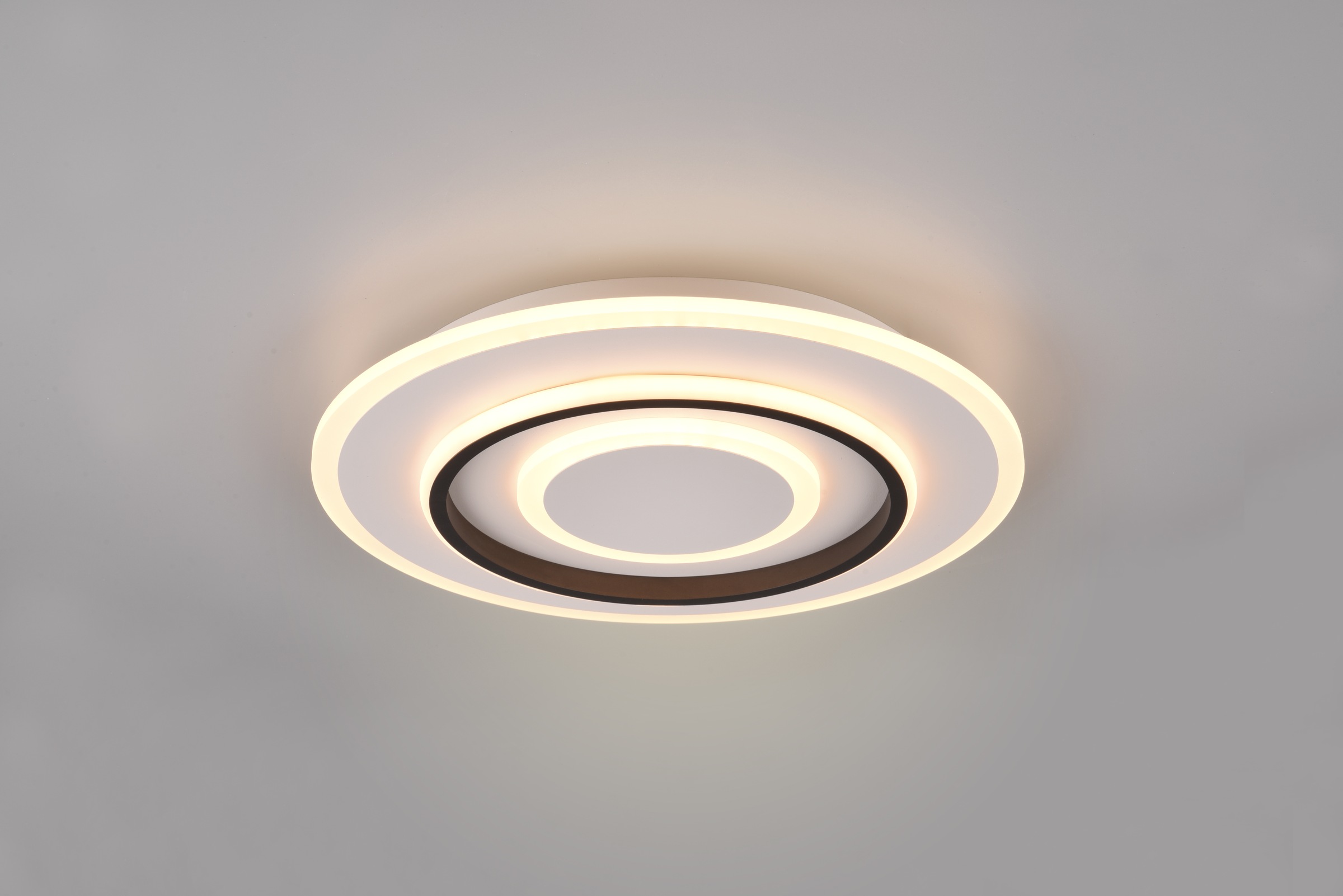REALITY Leuchten LED Deckenleuchte »JORA, Deckenlampe Schlafzimmer mit Sleep Timer, Nachtlicht, dimmbar,«, 1 flammig, Leuchtmittel LED-Board | LED fest integriert, Lichtfarbe einstellbar CCT, Memoryfunktion, inkl Fernbedienung
