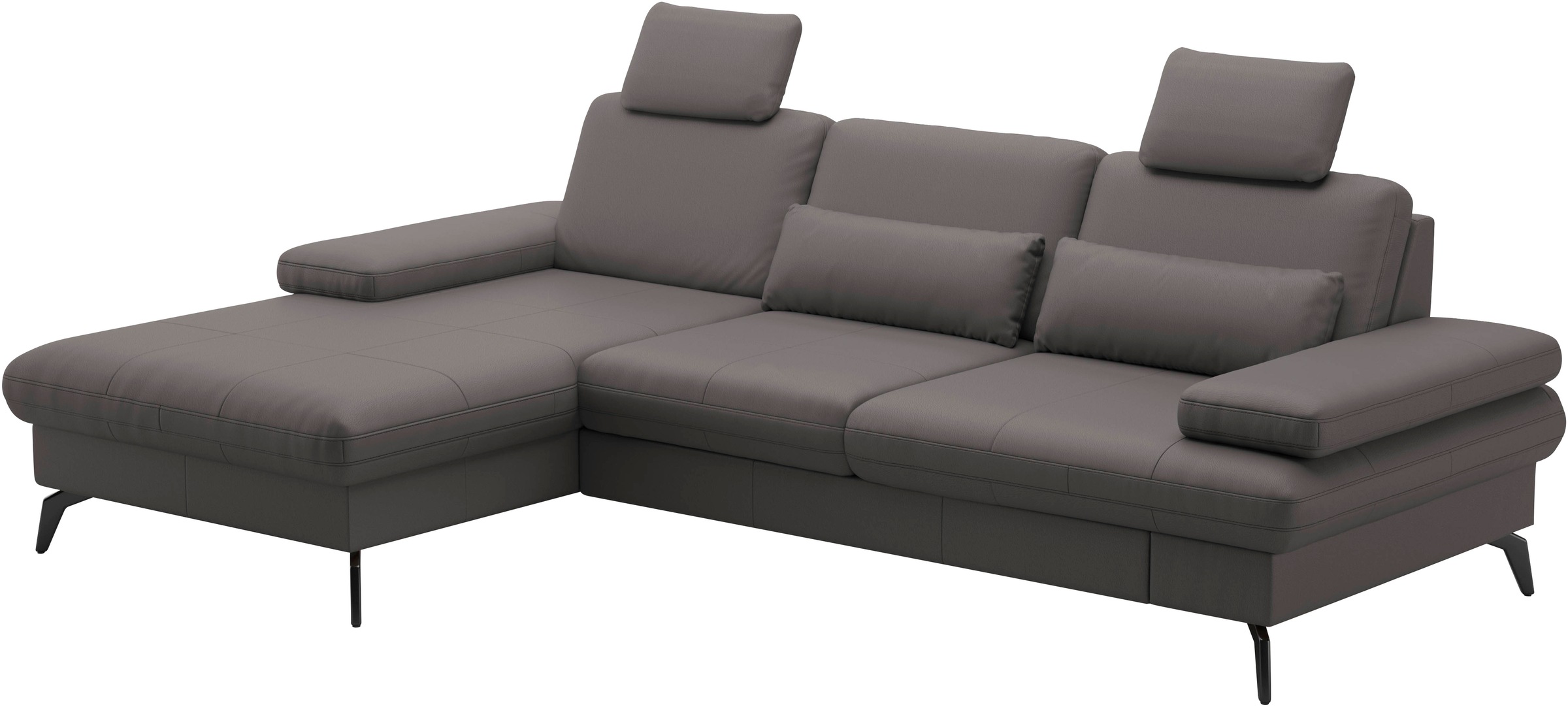 sit&more Ecksofa »Morris L-Form, inkl. Sitztiefenverstellung«, wahlweise mit Armteilverstellung, Bettfunktion & Bettkasten