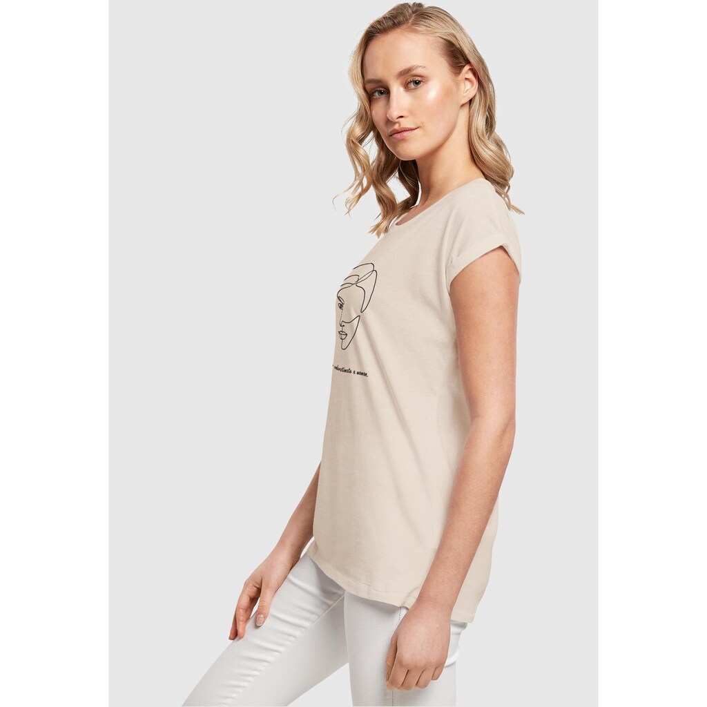 Merchcode T-Shirt »Merchcode Damen Ladies WD - Woman Figure Extended Shoulder Tee«, (1 tlg.)