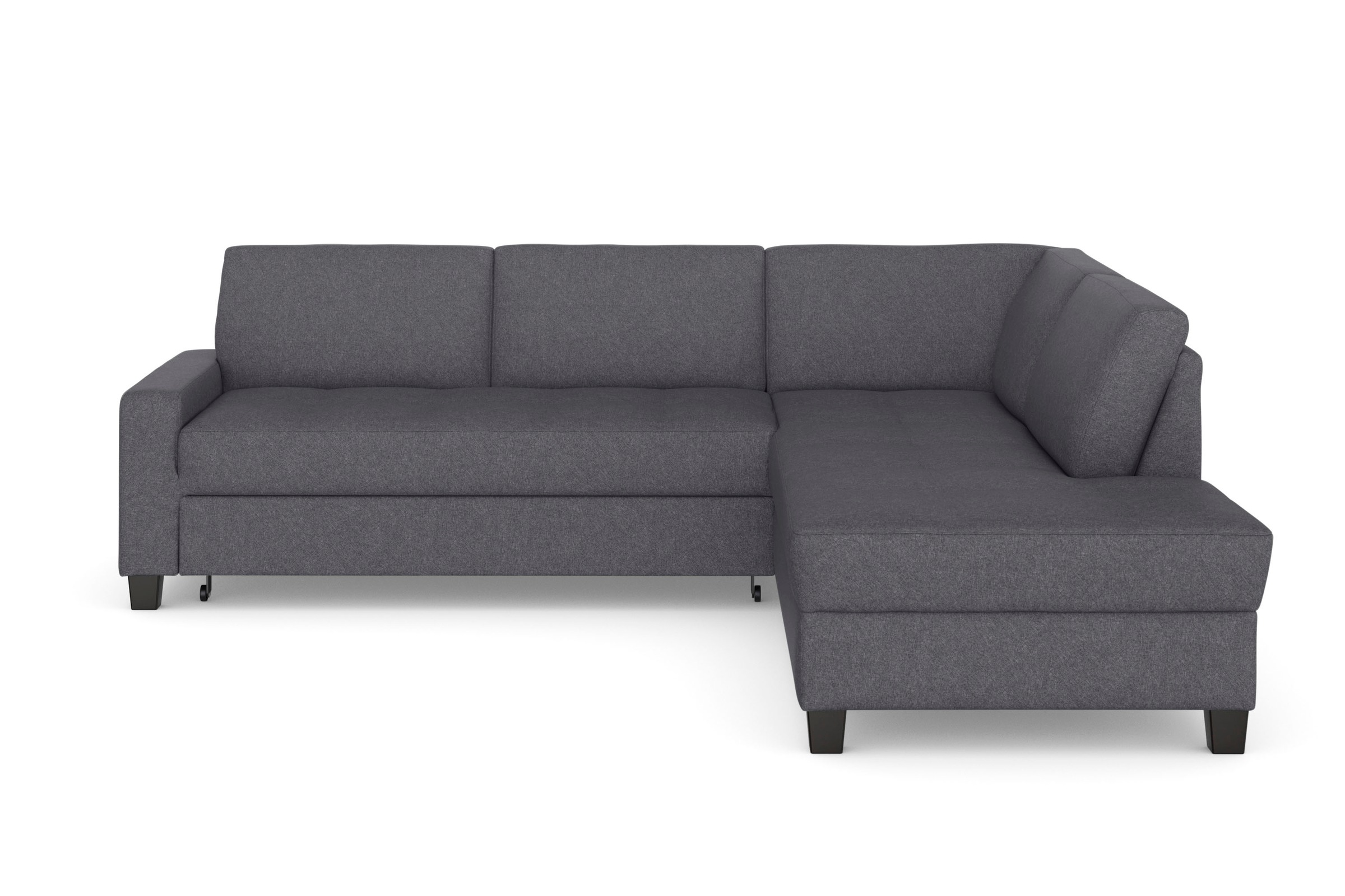 DOMO collection Ecksofa »Florentina zeitlos und elegant, Sitznähte als Designelement, L-Form«, wahlweise mit Bettfunktion, mit Kontrastnaht, Komfortsitzhöhe 47cm
