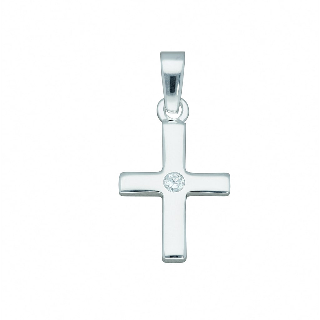 Adelia´s Kette mit Anhänger »925 Silber Kreuz Anhänger mit Zirkonia« Schmuckset Set mit Halskette Adelia´s Kette mit Anhänger »925 Silber Kreuz Anhänger mit Zirkonia« Schmuckset Set mit Halskette