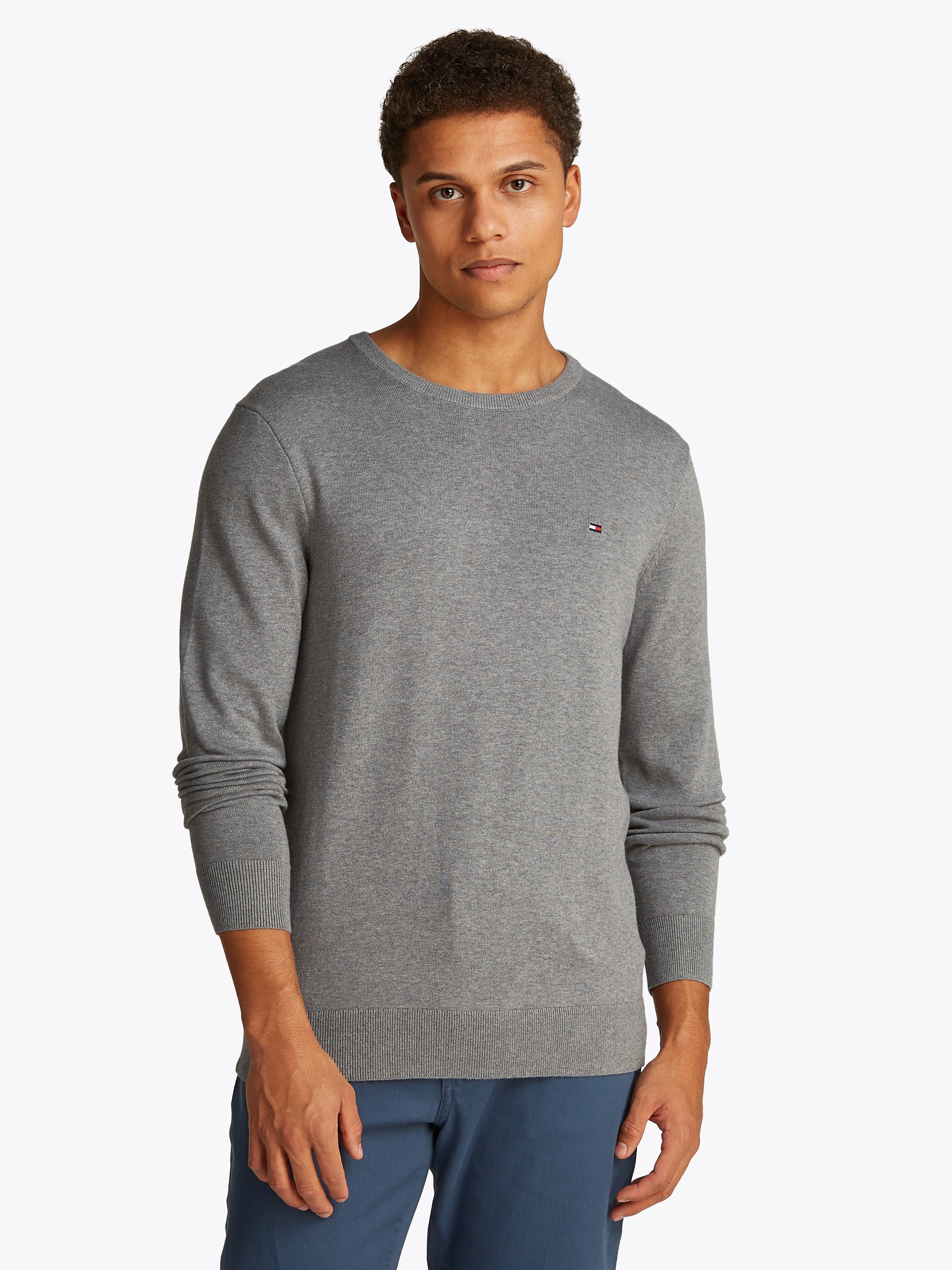 Tommy Hilfiger "ESSENTIAL COTTON CREW NECK" Crewneck Regular Fit Premium Mode