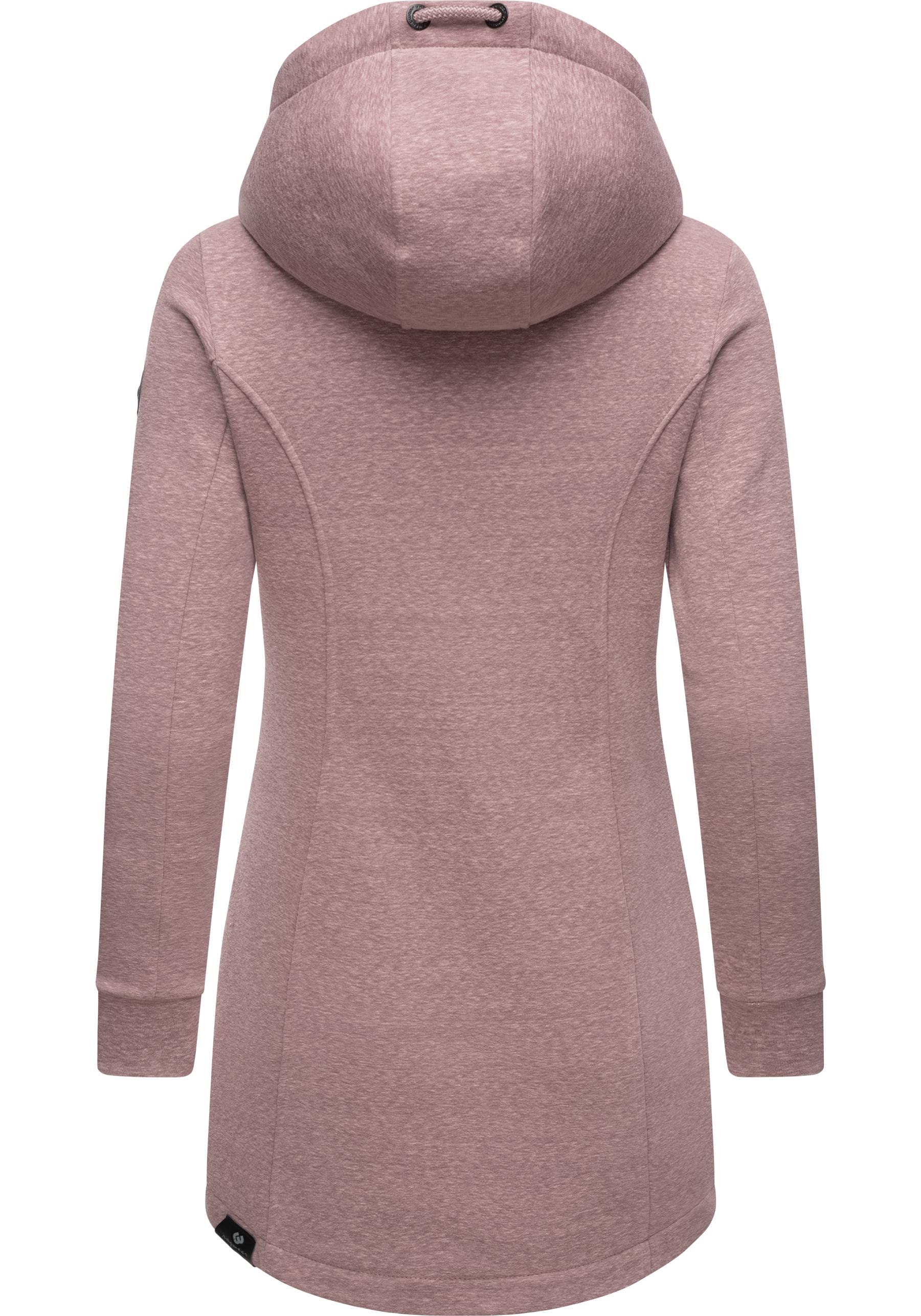 Ragwear Sweatjacke »Letty Intl.«, Sportliche Kapuzenjacke mit Kunstleder-Elementen
