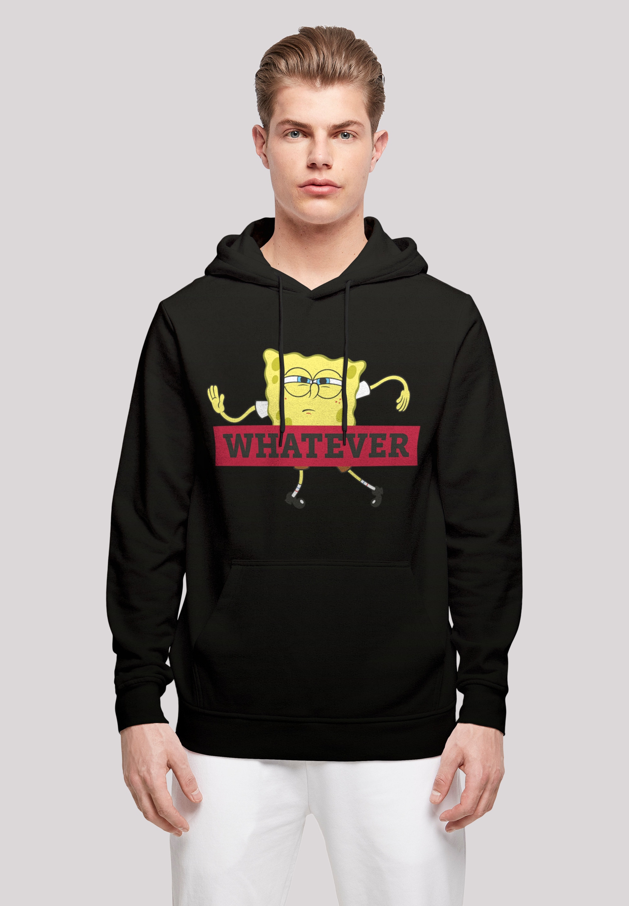 F4NT4STIC Kapuzenpullover "Spongebob Schwammkopf WHATEVER", Print