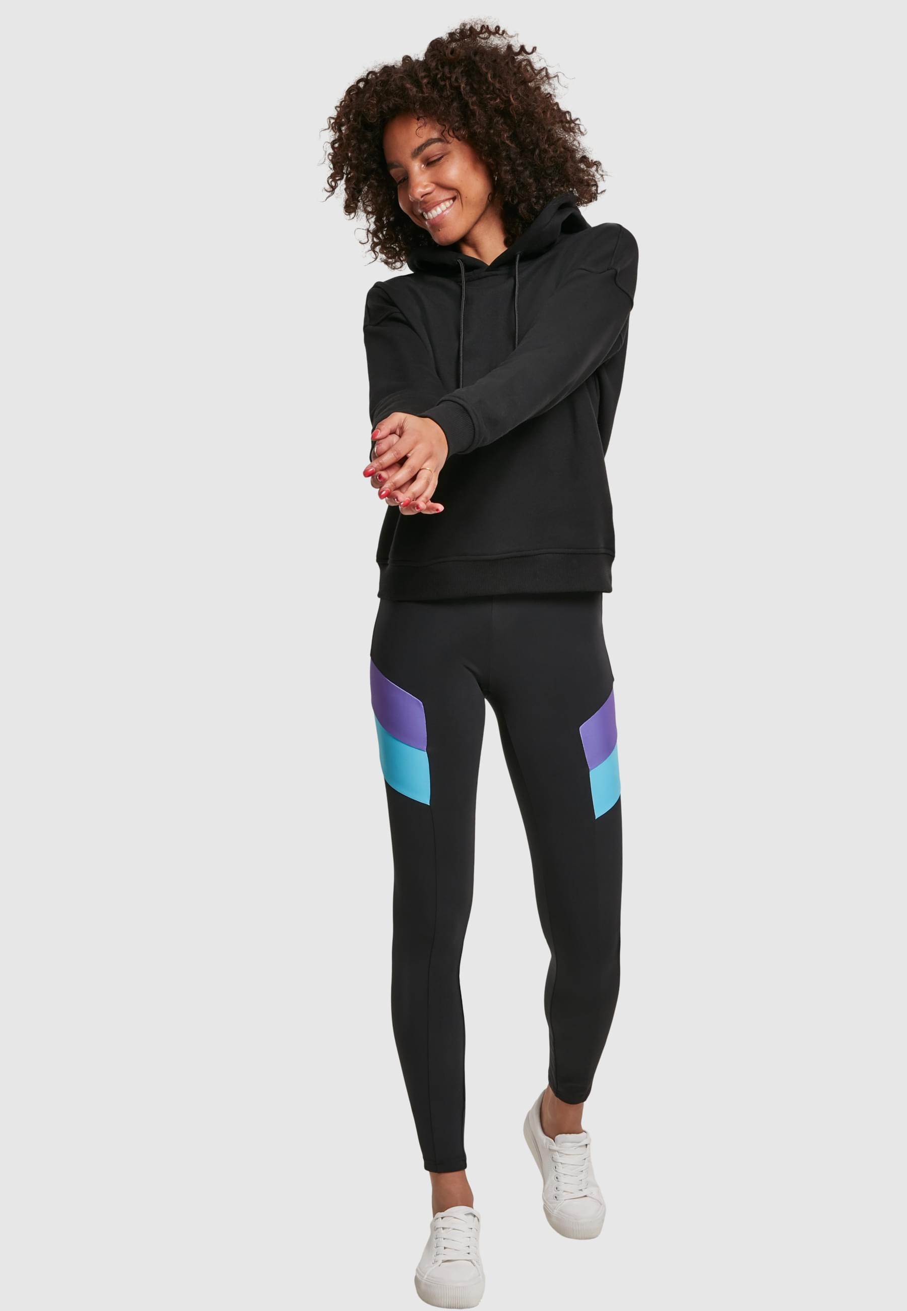 URBAN CLASSICS Leggings »Urban Classics Damen Ladies Color Block Leggings«, (1 tlg.)