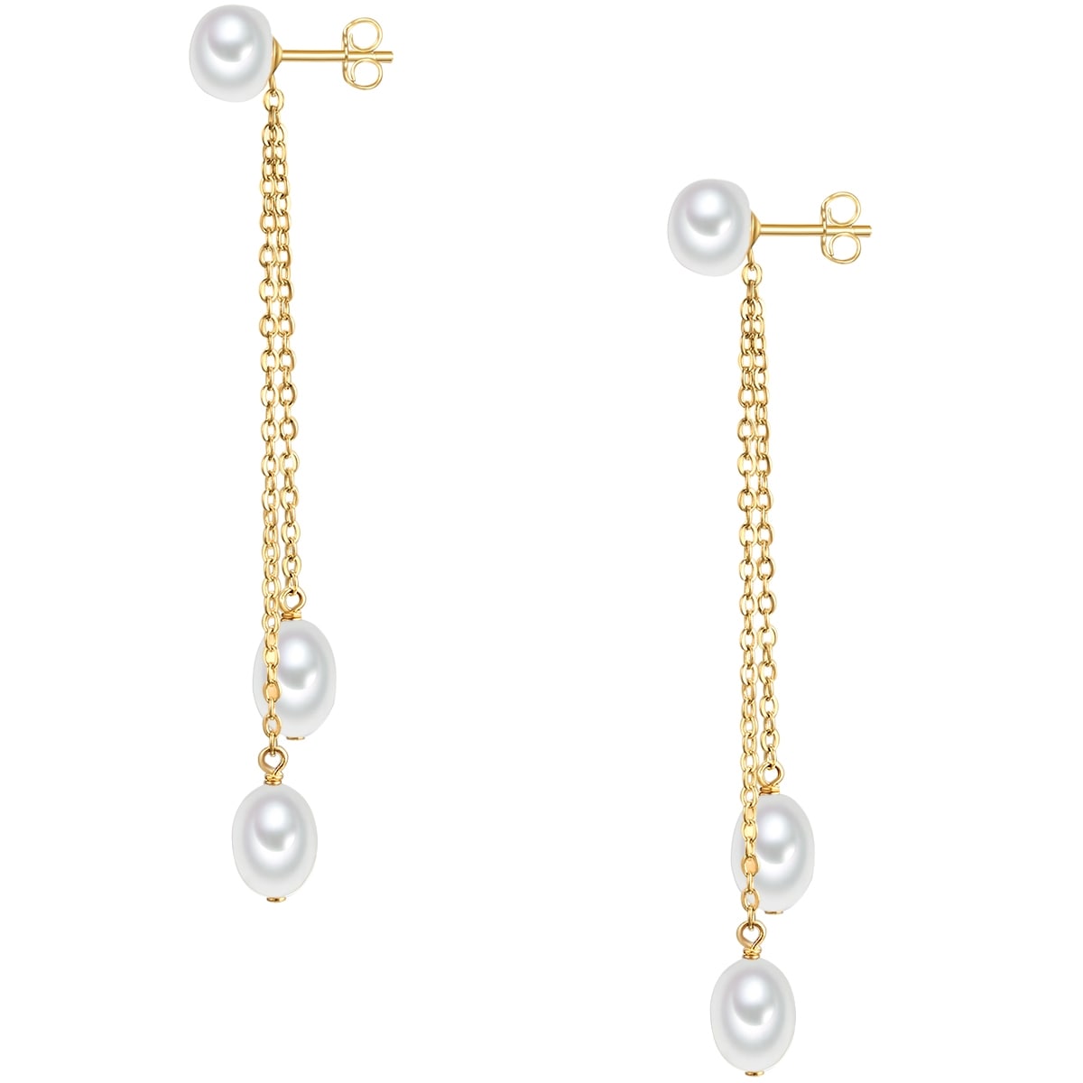 Valero Pearls Paar Ohrhänger »Set: VP845« mit Süßwasser-Zuchtperlen