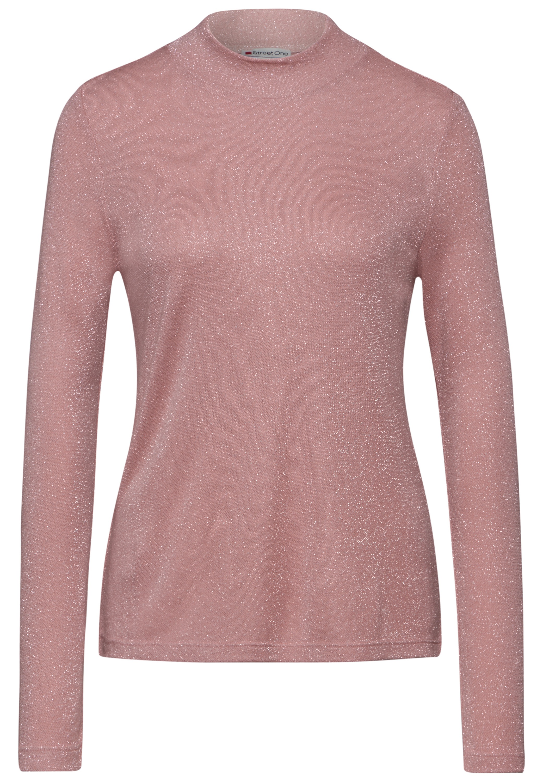 STREET ONE Langarmshirt, aus softem Materialmix
