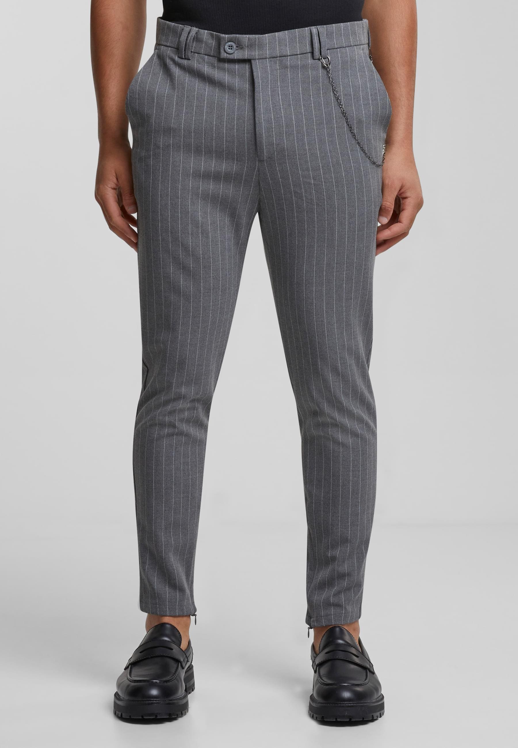 2Y Studios Stoffhose »2Y Studios Herren 2Y Cropped Pants Pinstripe«, (1 tlg.)