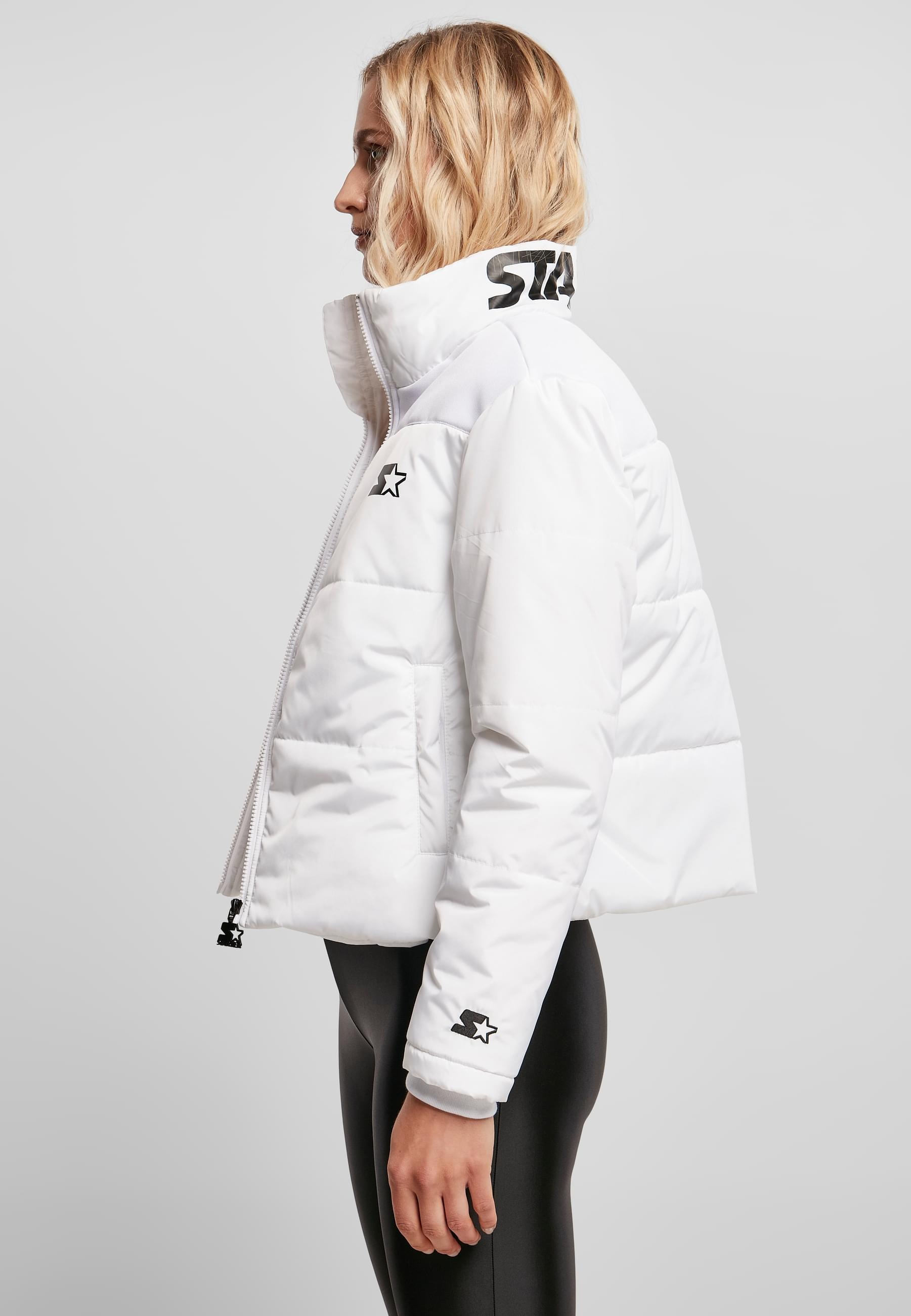 Starter Black Label Winterjacke »Starter Black Label Damen Ladies Starter Logo Puffer Jacket«, (1 St.), ohne Kapuze