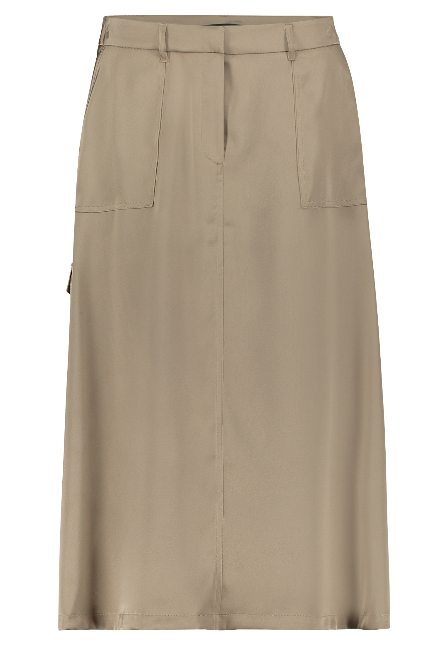 Betty Barclay Midirock »Betty Barclay Satinrock mit aufgesetzten Taschen«, Material