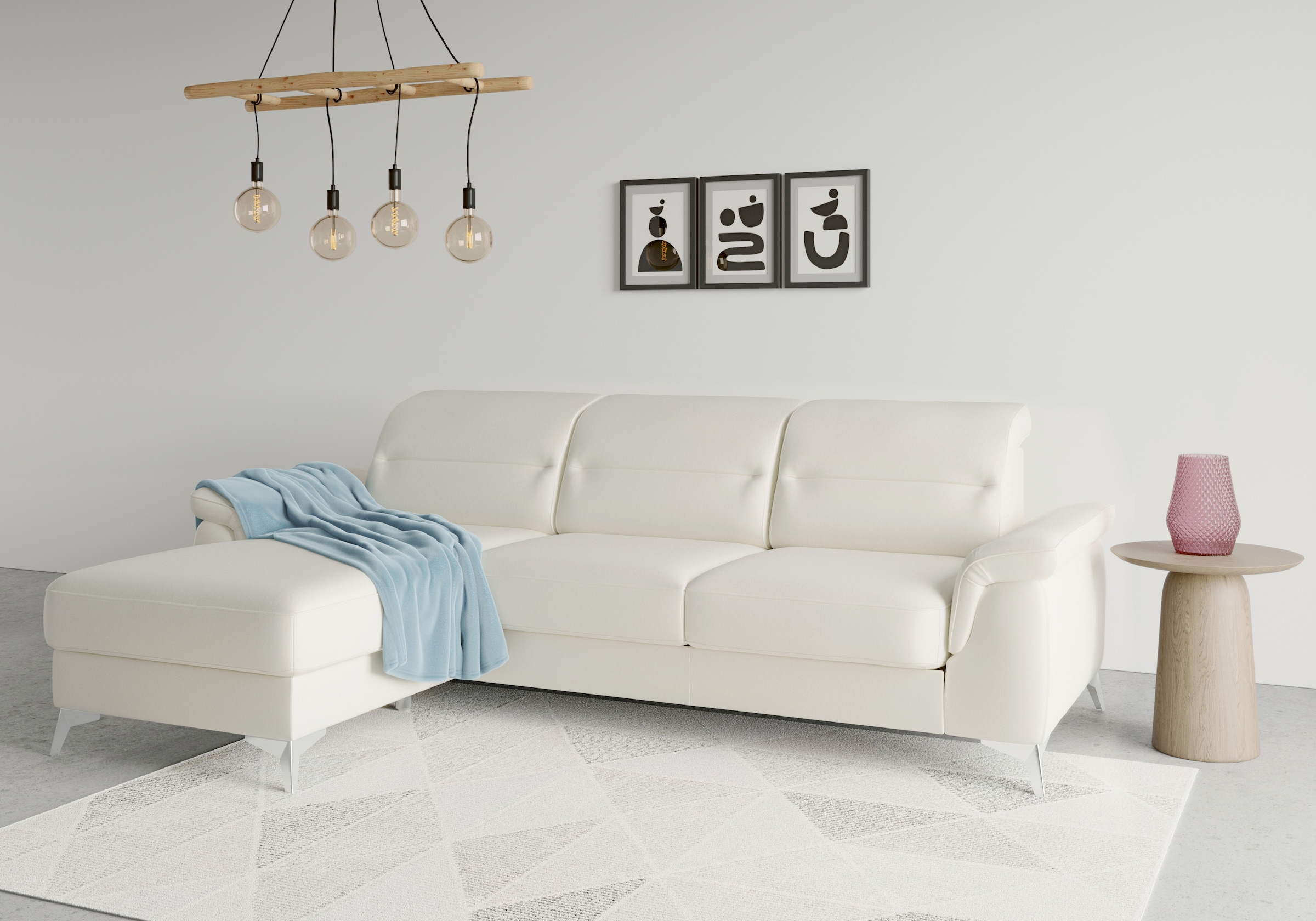 sit&more Ecksofa "Sinatra L-Form", mit Recamiere, optinal mit Kopfteilverst günstig online kaufen