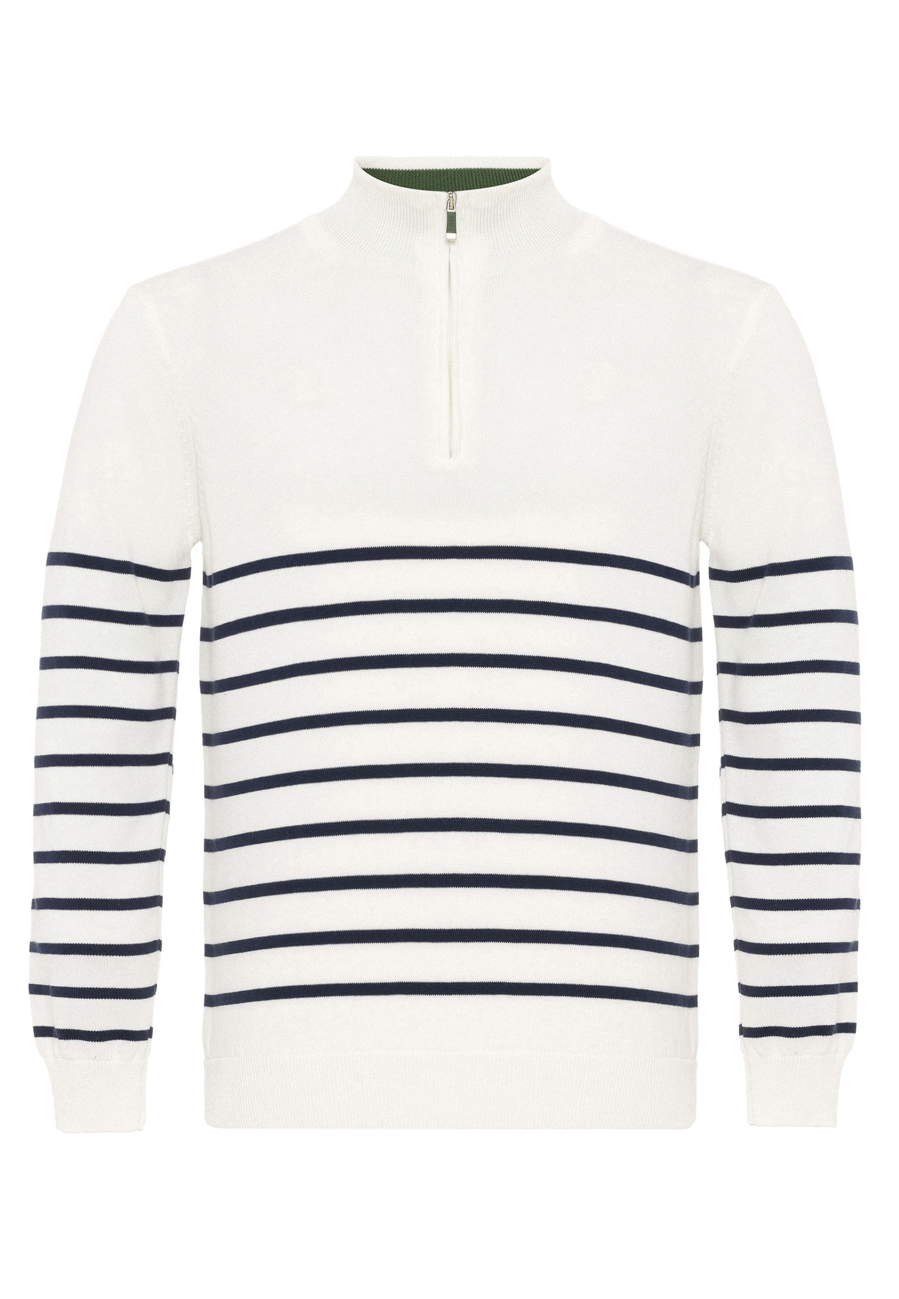 Felix Hardy Stehkragenpullover "Gestreifter Pullover mit halbem Reißverschl günstig online kaufen