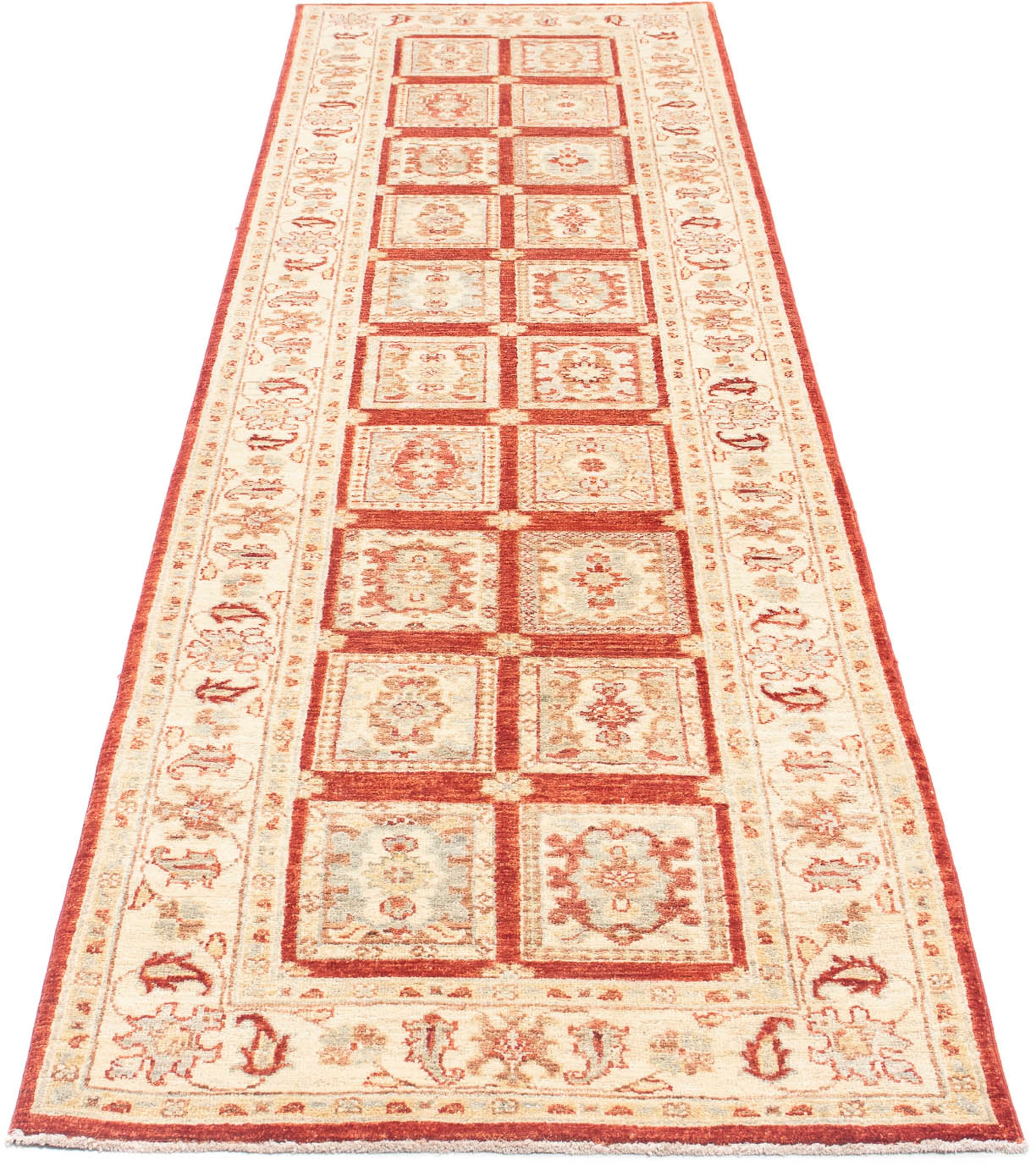 morgenland Orientteppich "Ziegler - Bachtiari - 291 x 80 cm - rot", rechteckig, 6 mm Höhe, Wohnzimmer, Handgeknüpft, Ein