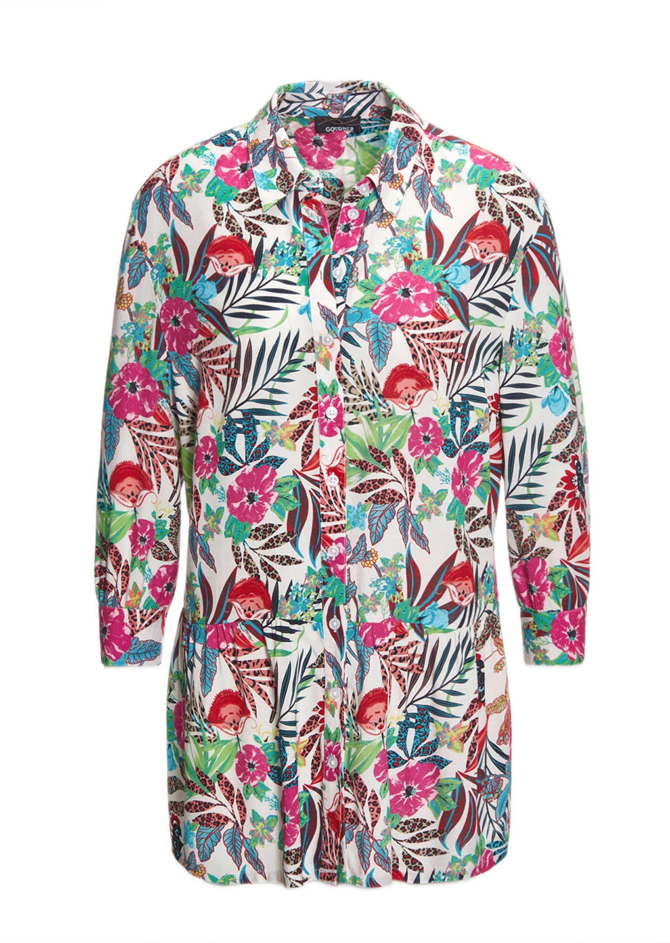 GOLDNER Hemdbluse "Druckbluse in exotischem Muster" günstig online kaufen