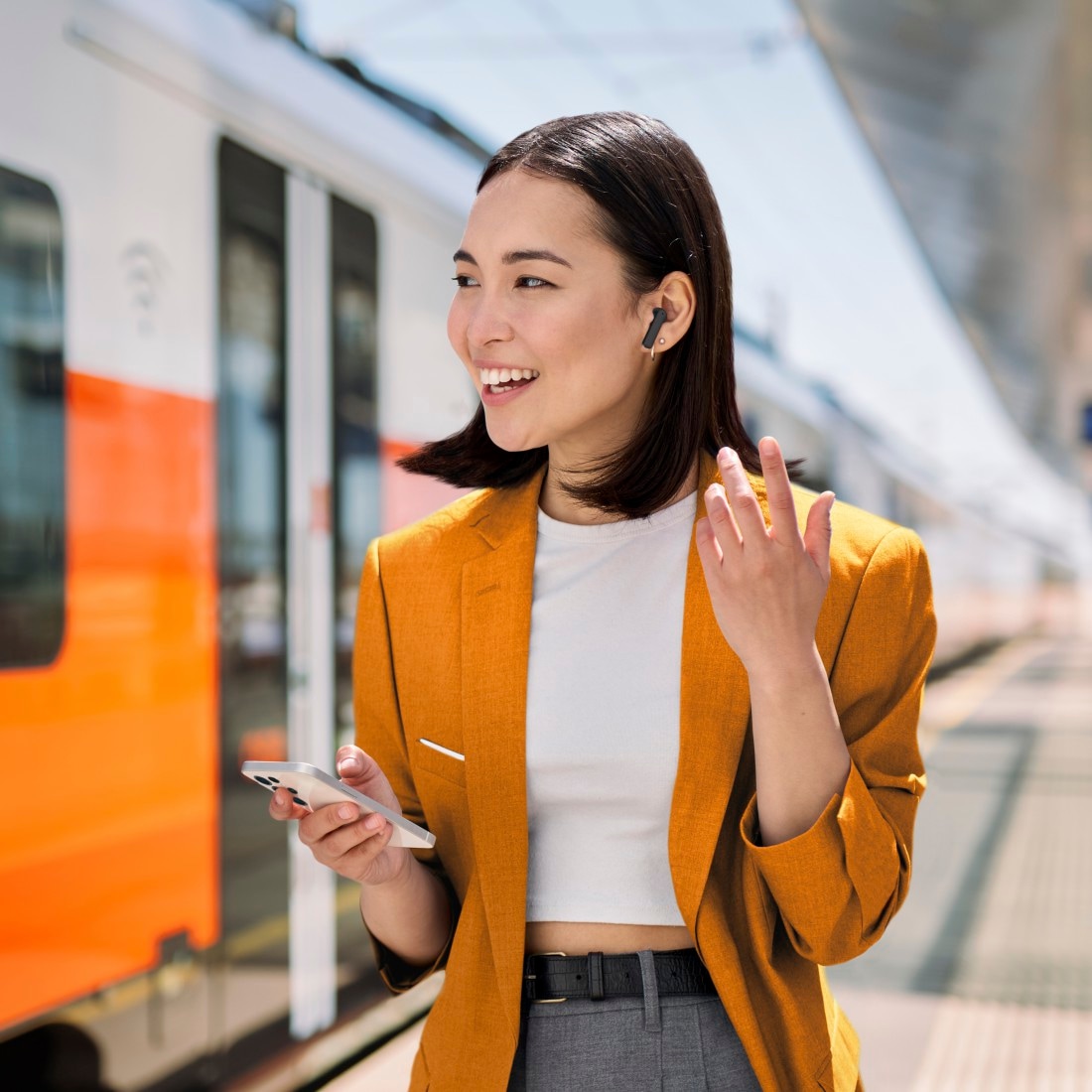 Hama Bluetooth-Kopfhörer »Bluetooth Kopfhörer (TWS, Headphones, kabellos, In-Ear, ANC, ENC, App)« Active Noise Cancelling (ANC) | Gestenkontrolle | Noise-Reduction | Sprachsteuerung | True Wireless Fast Charge, Mikrofon, App-Steuerung, Touch Control