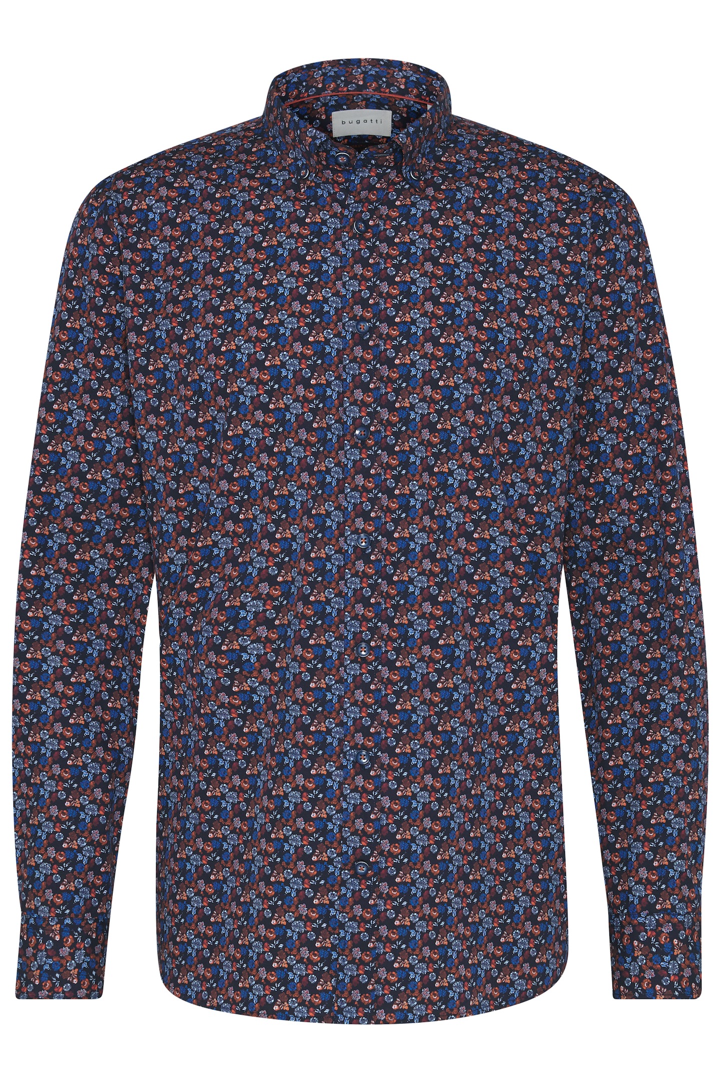 bugatti Langarmhemd, mit floralem Muster ▷ für | BAUR