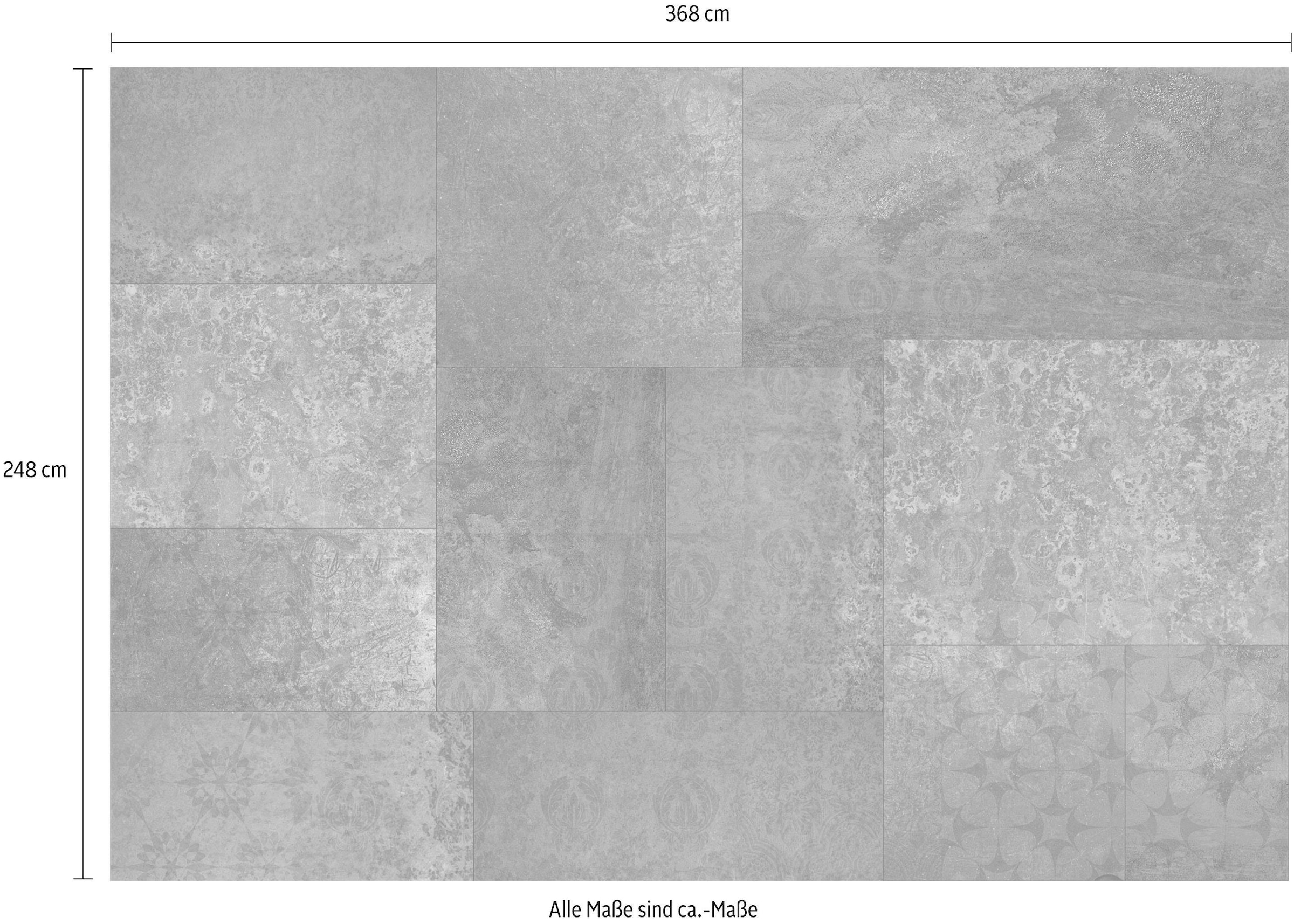 Komar Vliestapete »Vlies - Ambra Nera - Größe 368 x 248 cm«, bedruckt, Wohnzimmer, Schlafzimmer