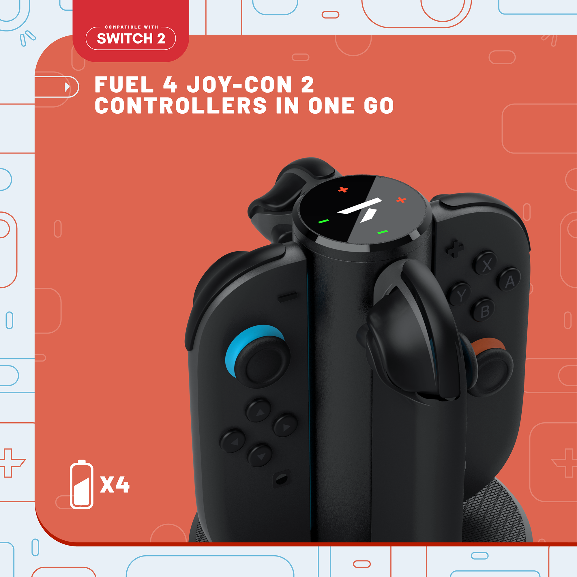 Stealth Controller-Ladestation »Quad Charging Dock Ladestation für Switch 2«