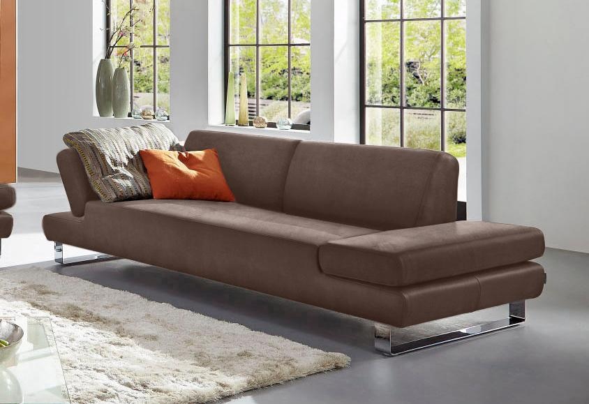 W.SCHILLIG 3-Sitzer "taboo Designsofa mit hohem Sitzkomfort, Breite 232cm, Sitztiefe 69cm" mit Übertiefe, inklusive Armlehnenverstellung