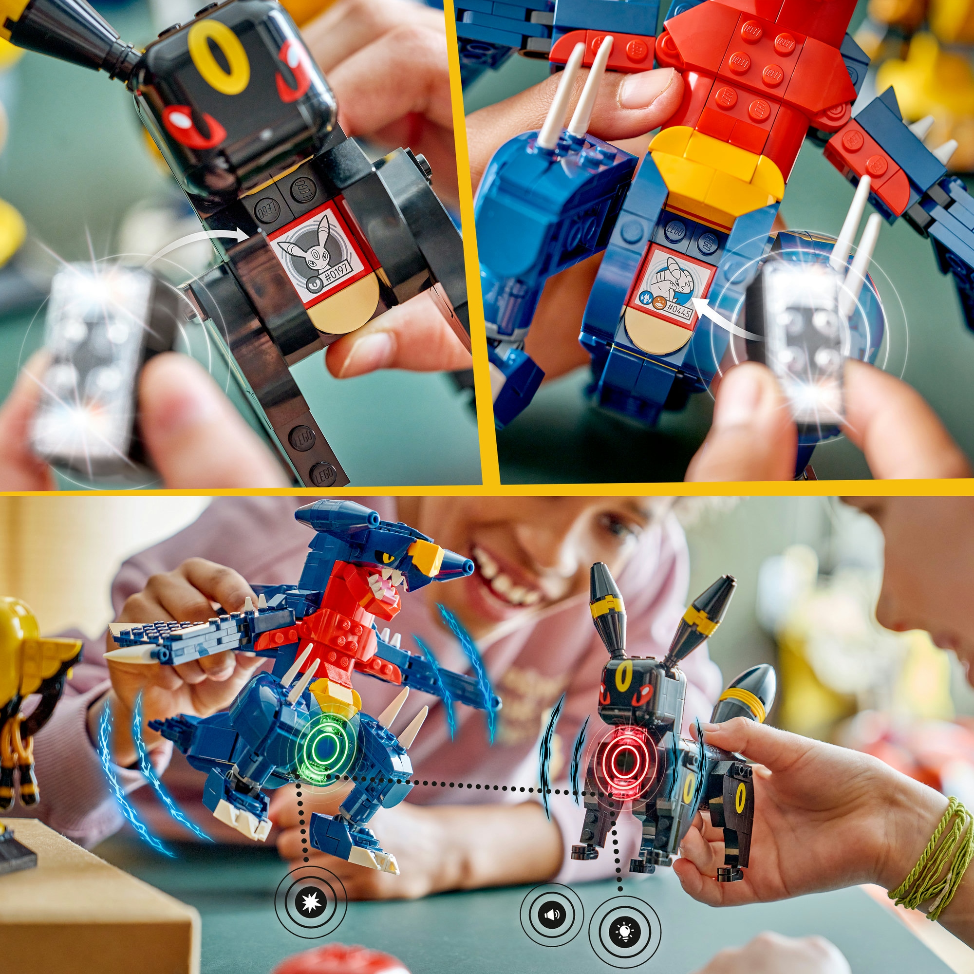 LEGO® Konstruktionsspielsteine »SMART Play™  Nachtaras und Knakracks Duell um die  (72165)« Meisterschaft, LEGO Pokémon; Mit SMART Brick kompatibel (nicht enth.)