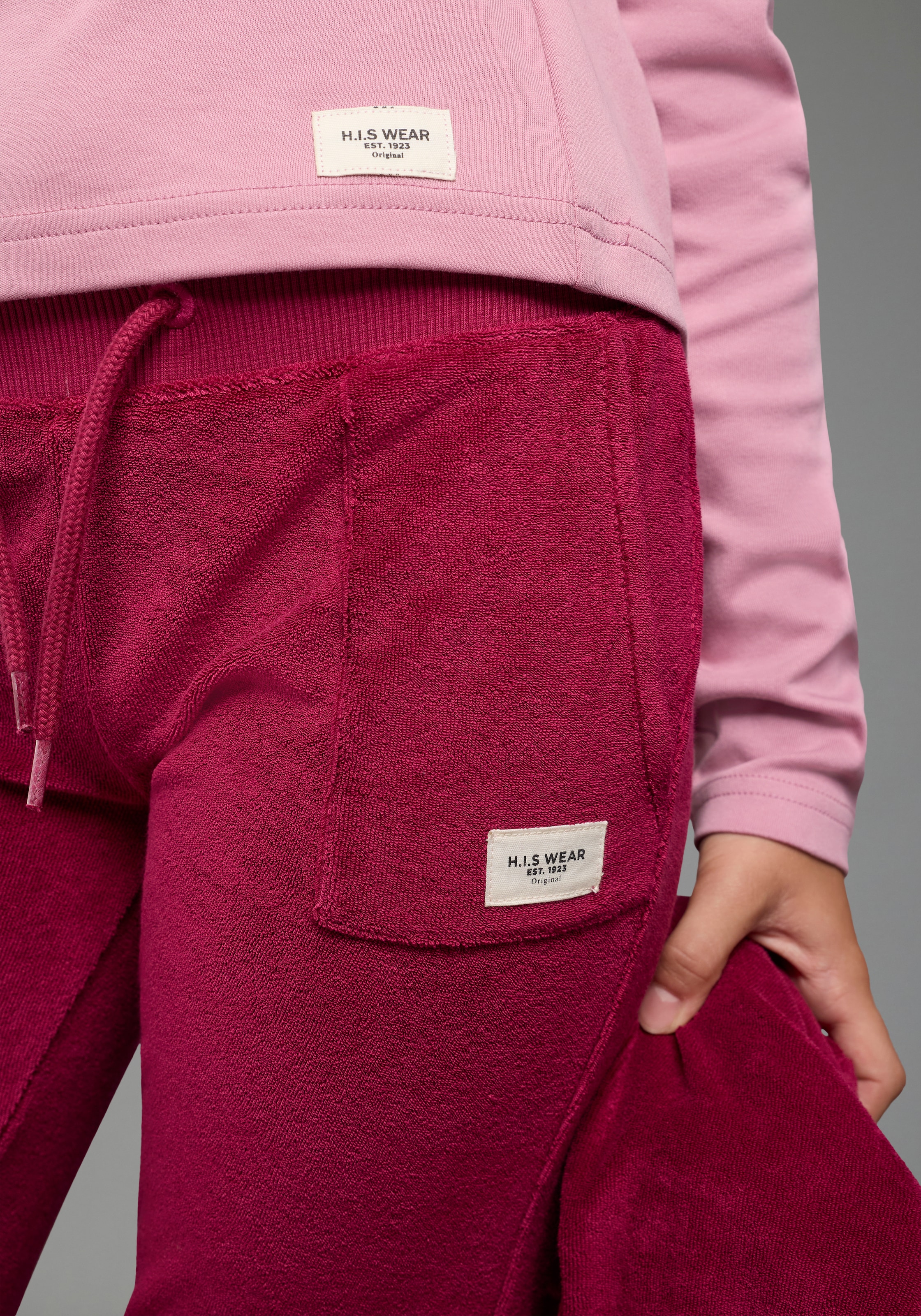 H.I.S Nickihose »Weiche Nicki-Jogginghose«  mit angesetztem Rippbündchen, für Mädchen, unifarbene Optik