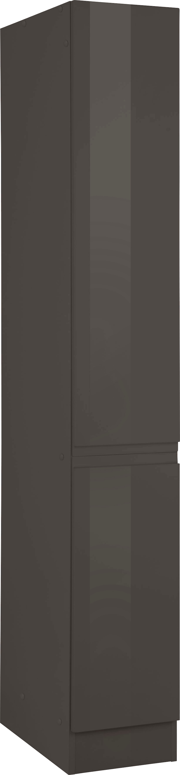 KOCHSTATION Apothekerschrank »KS-Virginia«, 200 cm hoch 30 cm breit, 2 Auszüge mit 5 Ablagen, griffloses Design