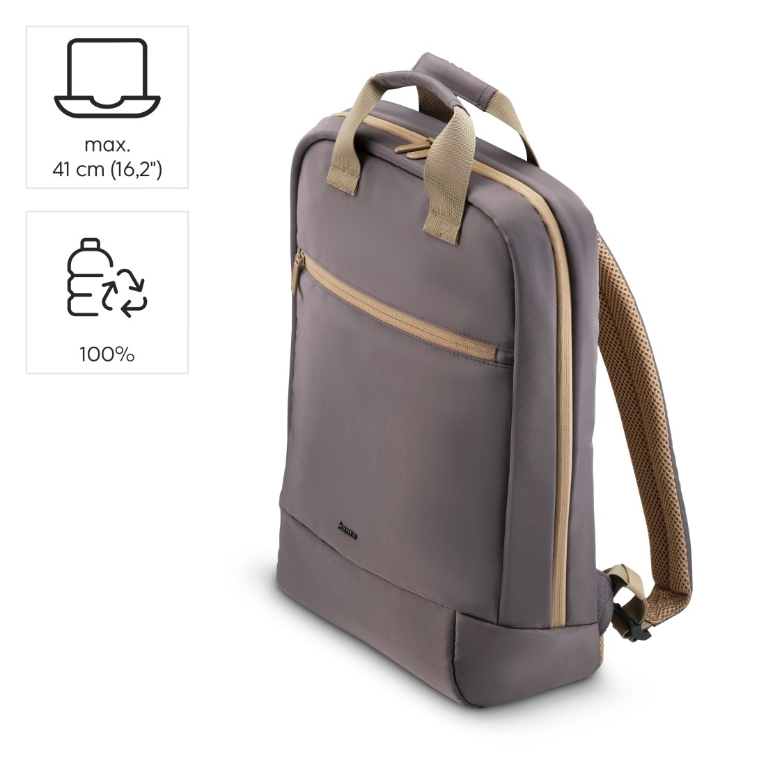 Hama Notebookrucksack »Laptop Rucksack bis 16,2“ (leicht, gepolstert, 3 extra Fächer)«