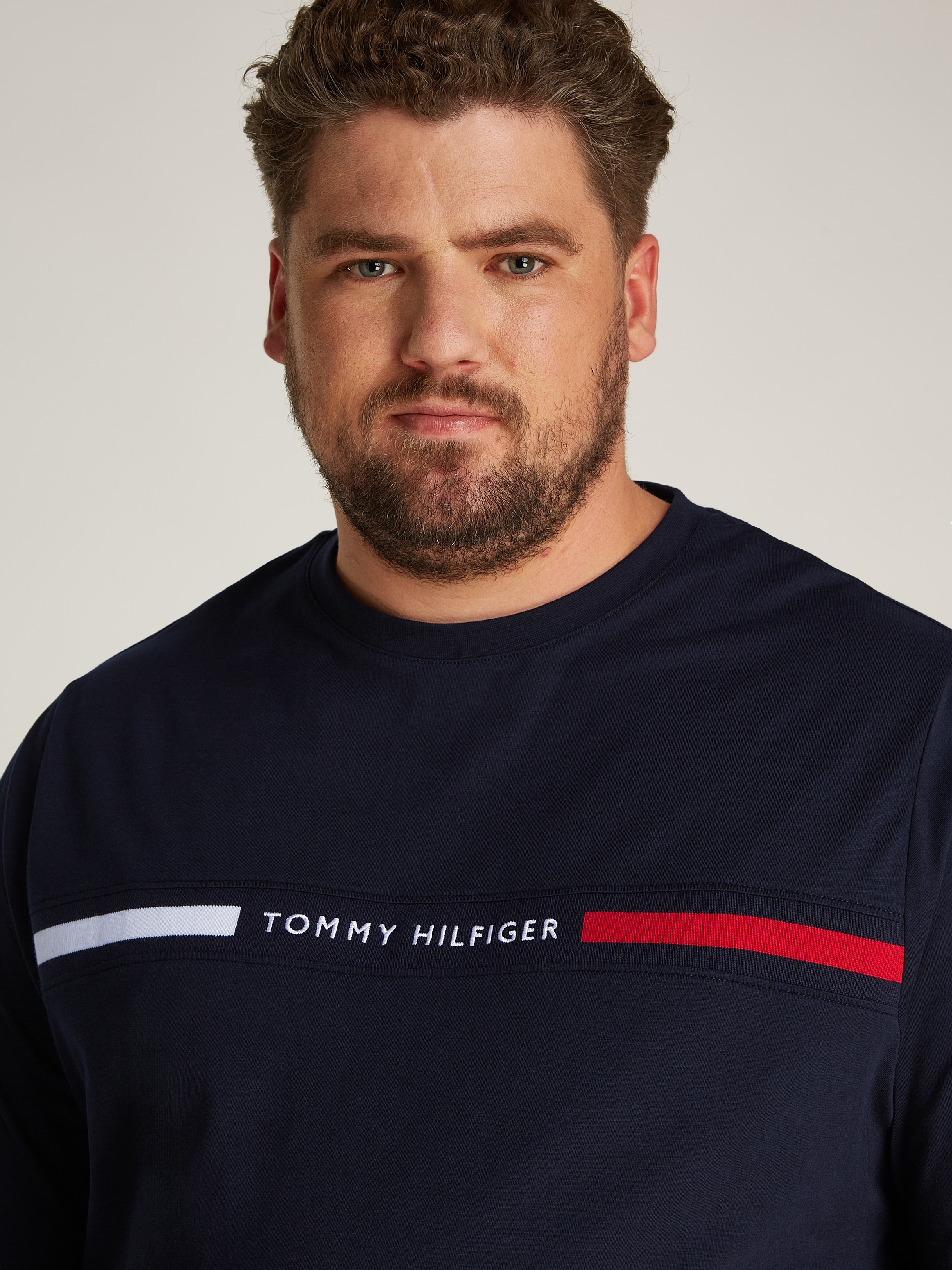 Tommy Hilfiger Big & Tall Rundhalsshirt "BT-HILFIGER CHEST INSERT TEE-B", i günstig online kaufen