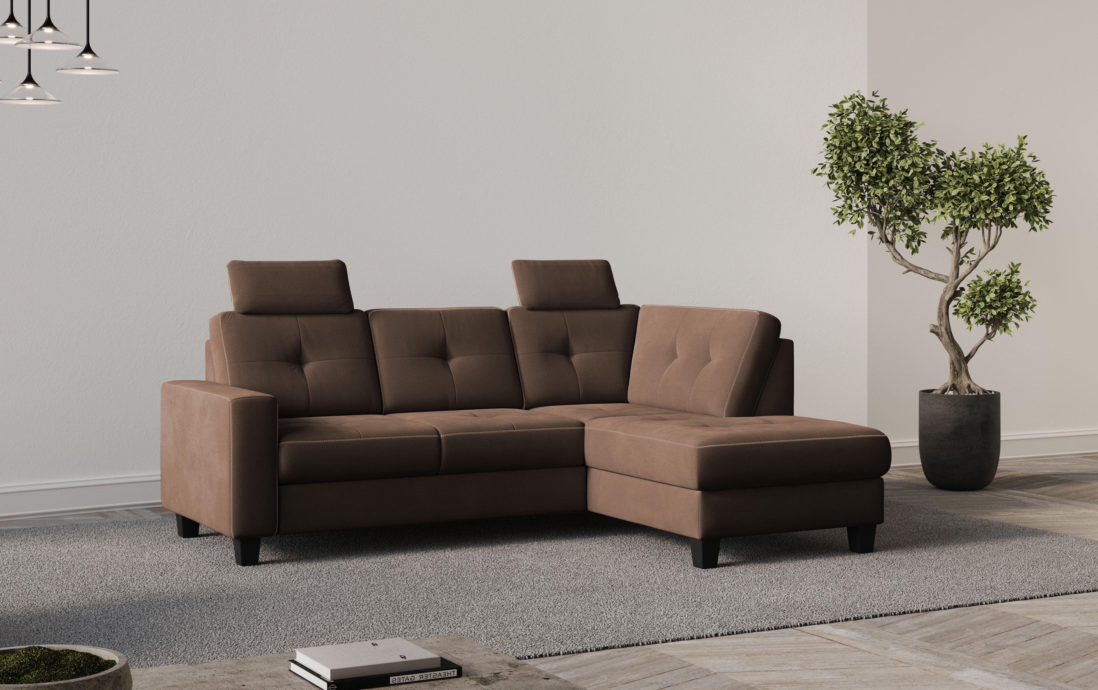 OTTO home Ecksofa "Varese" wahlweise mit Schlaffunktion und Bettkasten