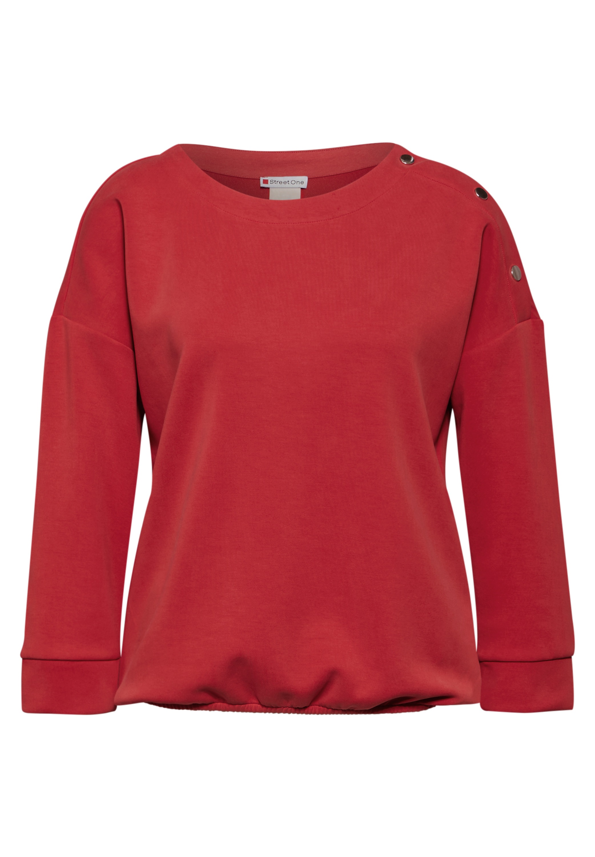 STREET ONE Langarmshirt, mit Knopf Details