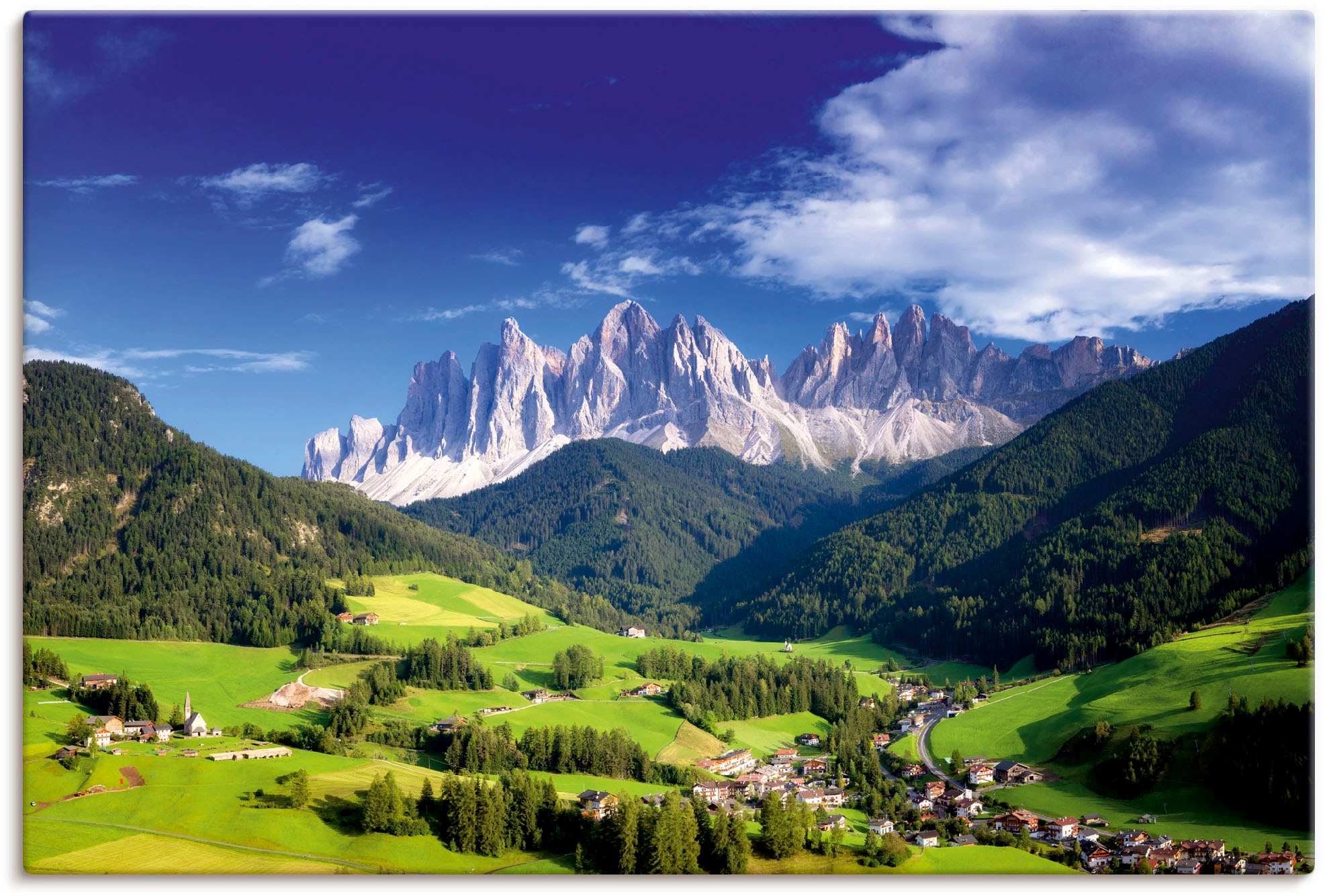 Leinwandbild, Poster Artland (1 | oder Alubild, Alpenbilder, St.), versch. als & in »Südtirol«, Berge Wandaufkleber Größen BAUR Wandbild bestellen