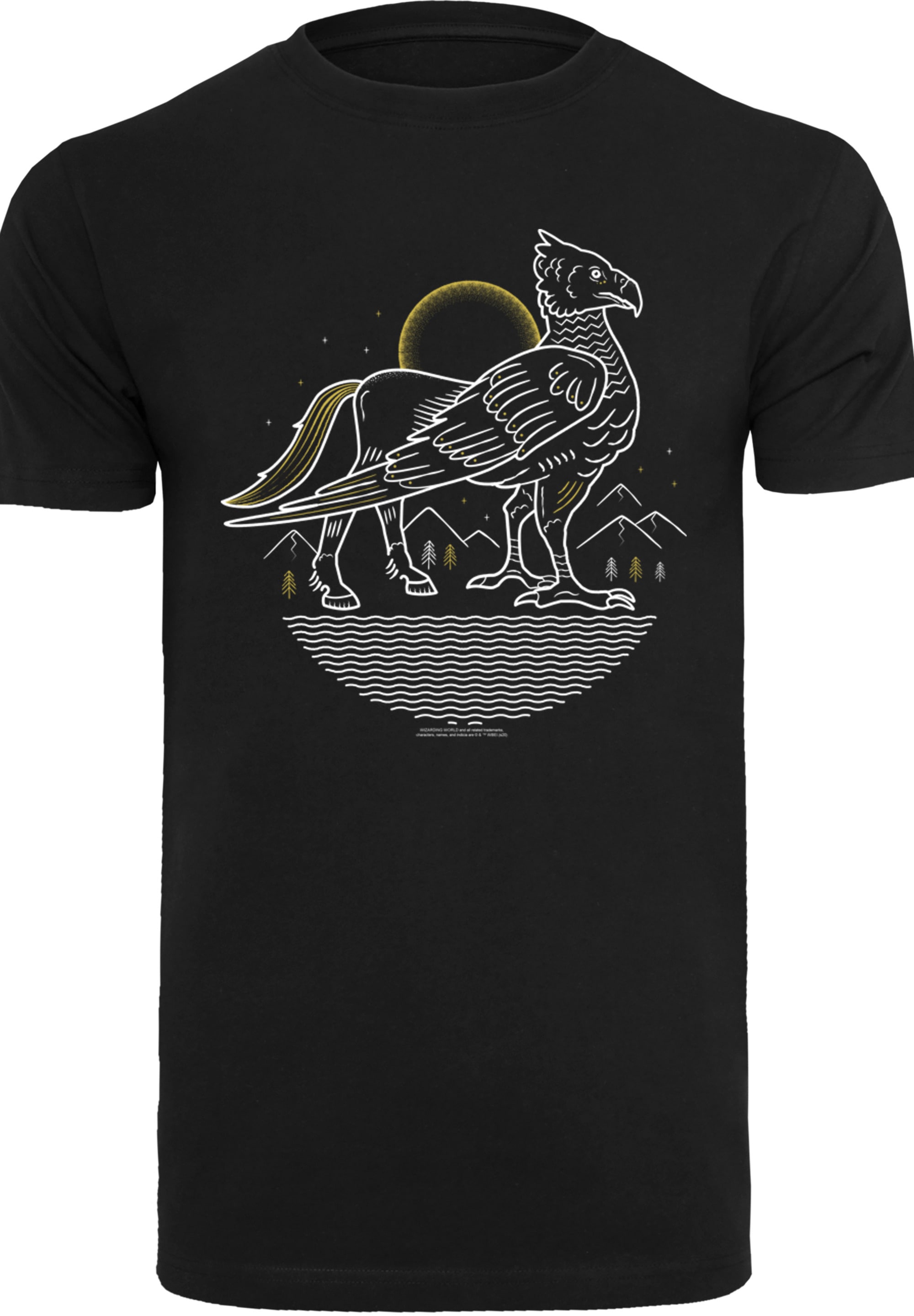 F4NT4STIC T-Shirt »Harry Potter Buckbeak Line Art«, Print