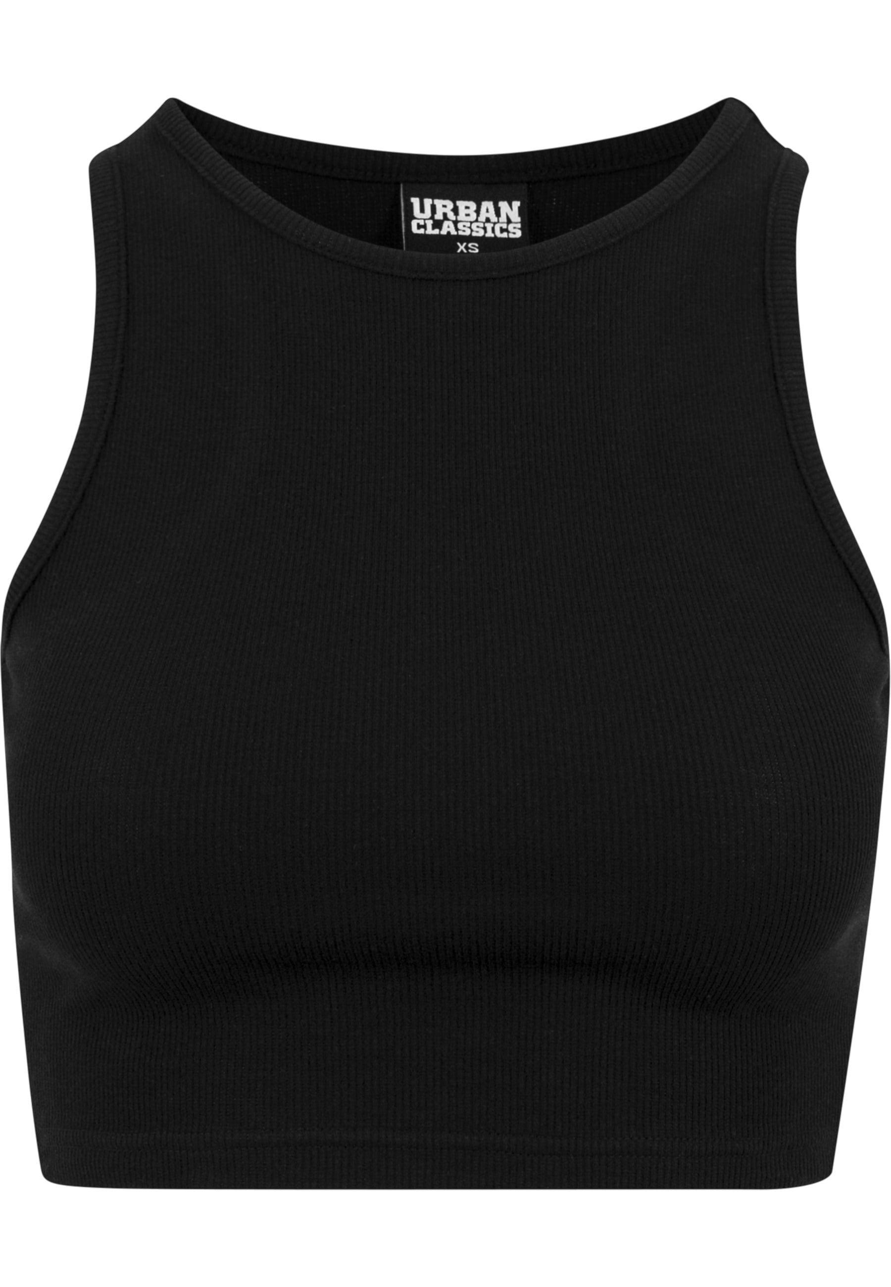 URBAN CLASSICS Muskelshirt "Urban Classics Damen Ladies Cropped Rib Top" 1 Stk.