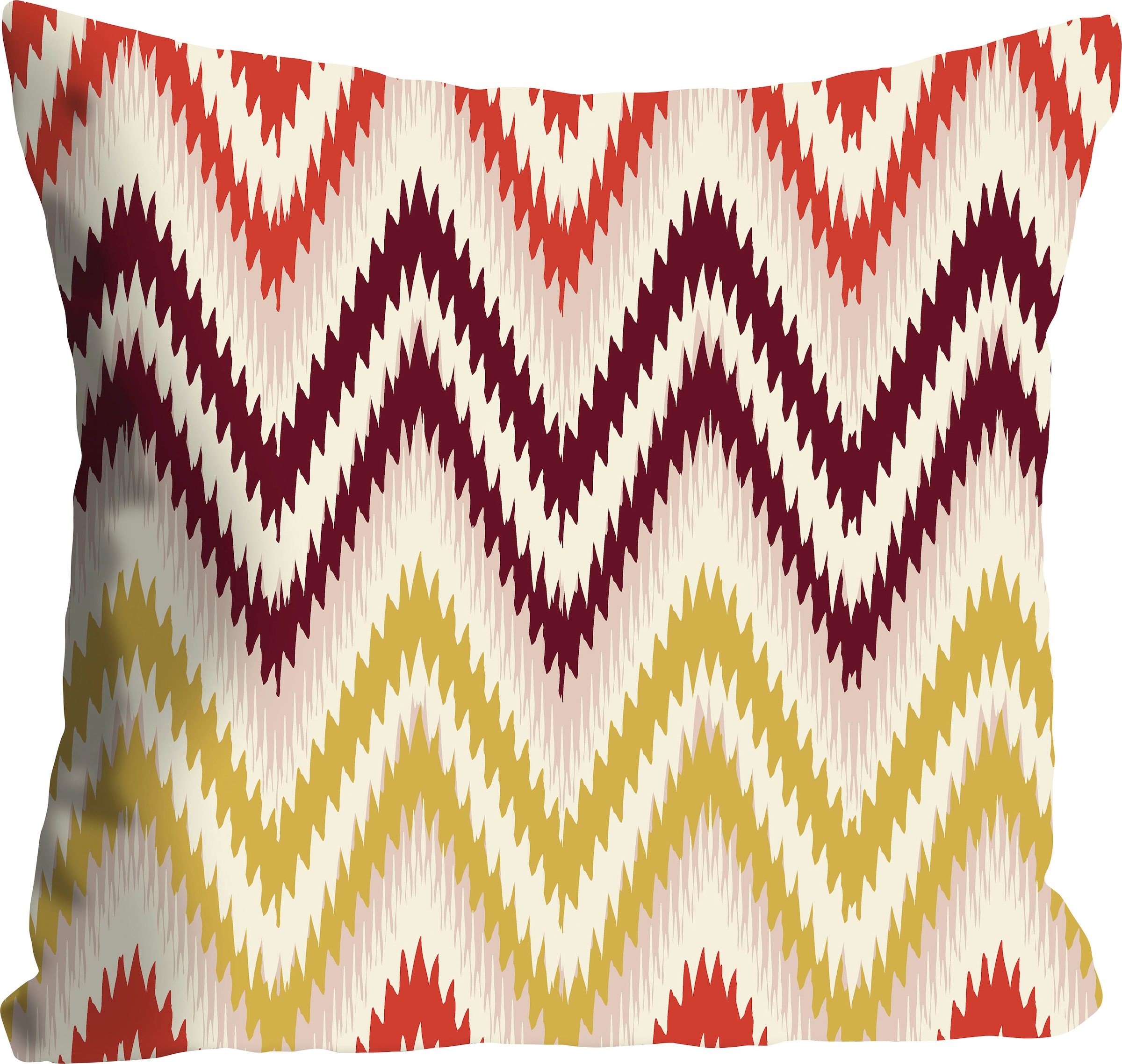 queence Dekokissen »Fanilla« mit bunten Zacken