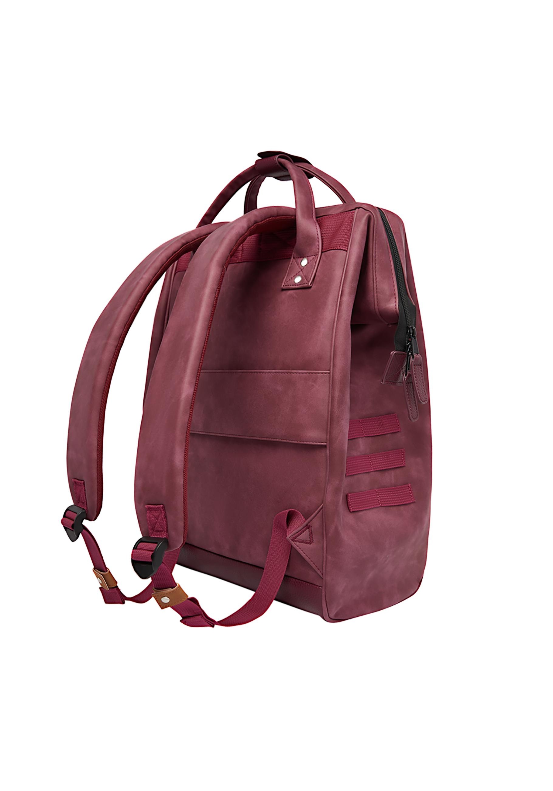 CABAIA Tagesrucksack »Adventurer L Nubuck«, Veganer Cityrucksack mit austauschbaren Vordertaschen