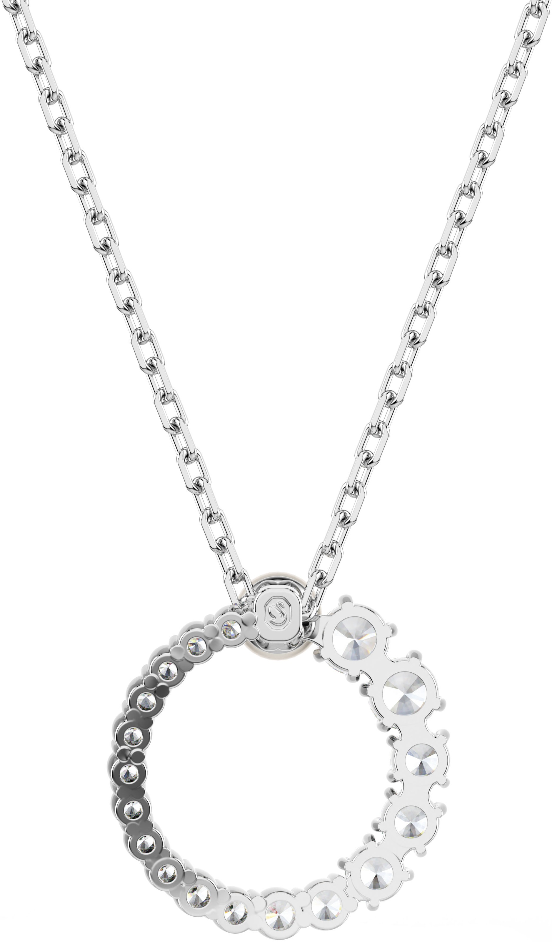 Swarovski Kette mit Anhänger »Schmuck Geschenk Halskette Matrix, 5688751, 5692265«, mit Swarovski® Zirkonia (synth.) - mit Swarovski® Perle