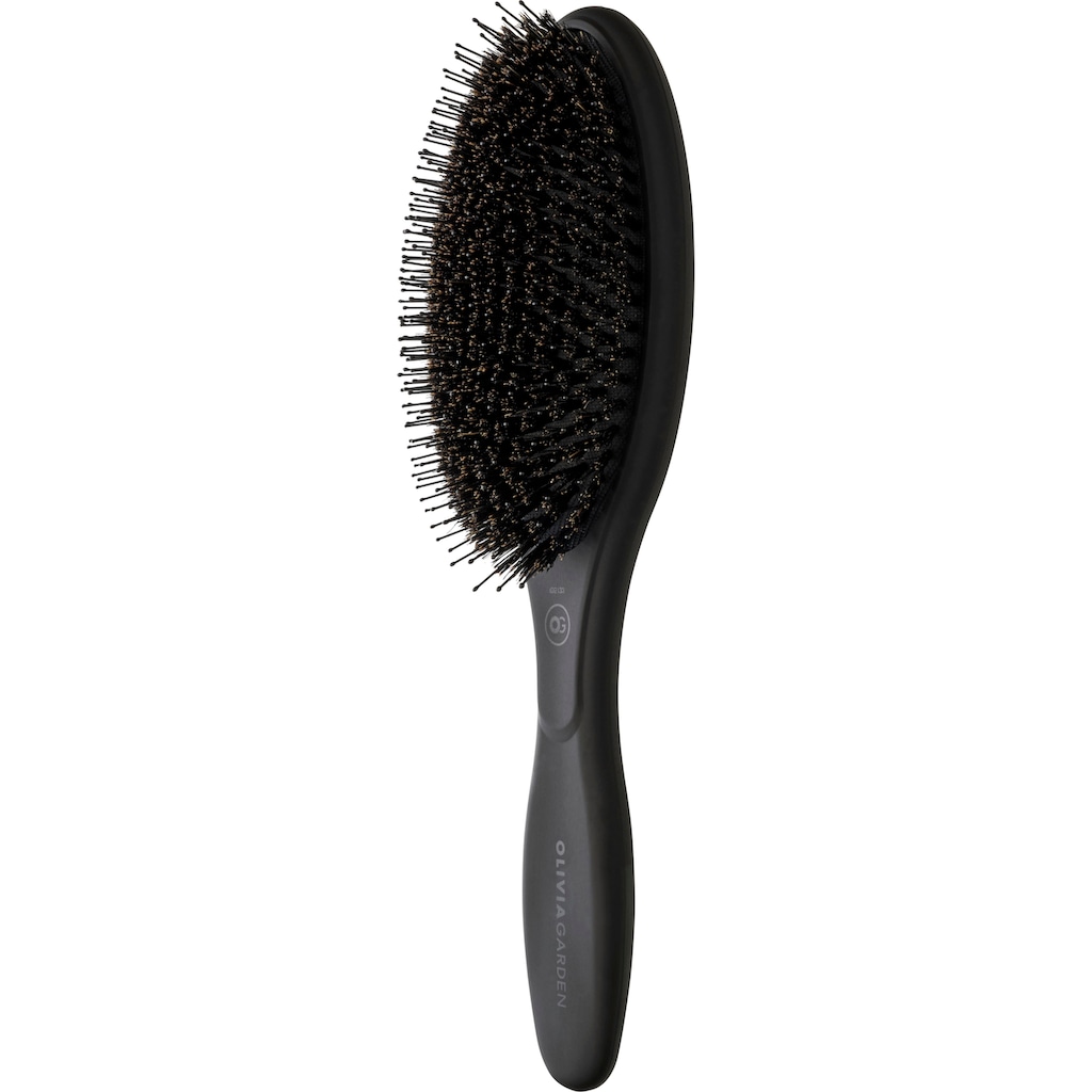 OLIVIA GARDEN Haarbürste »EXPERT CARE OVAL Boar & Nylon Bristles Black Label«