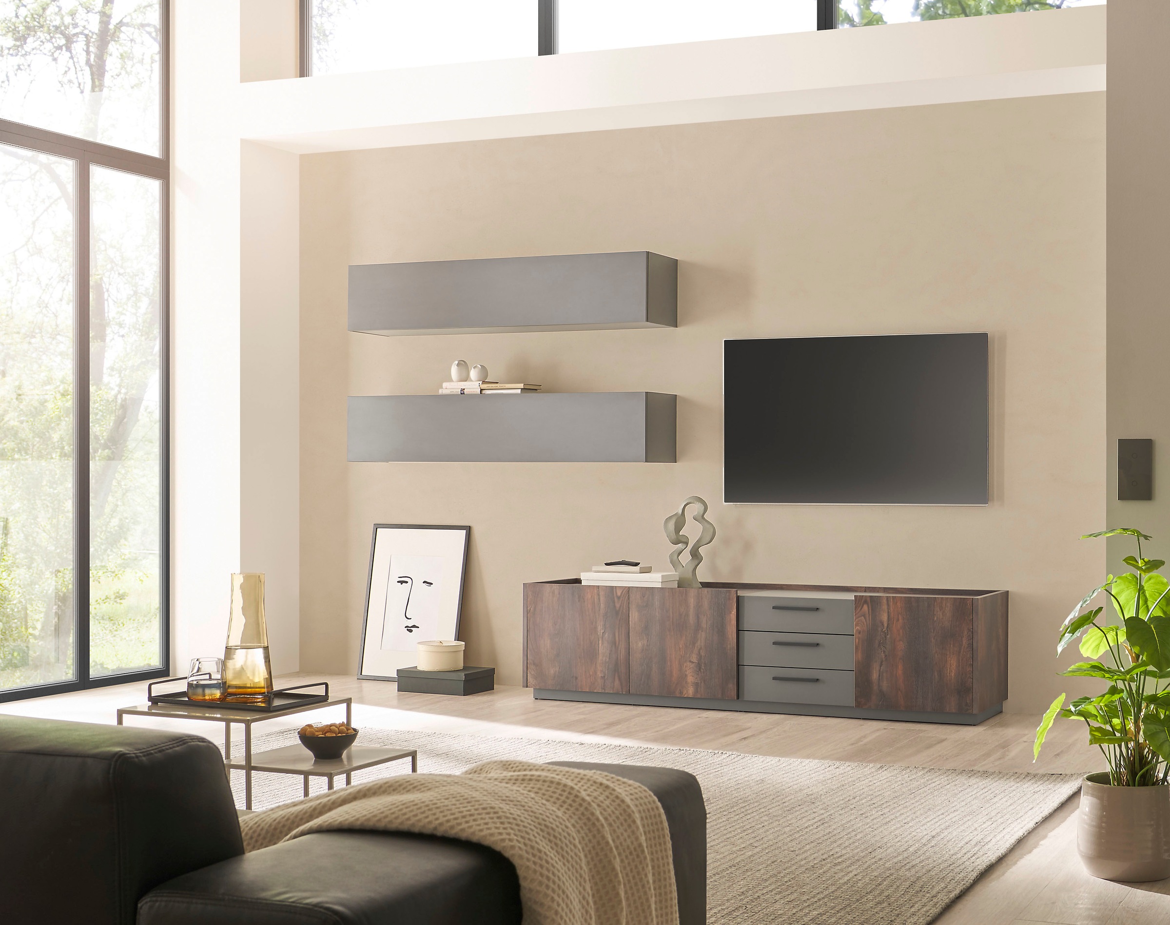 INOSIGN Schrank-Set »LARGO«, (Set, 3 St.), mit Soft-Close und Push to open-Funktion