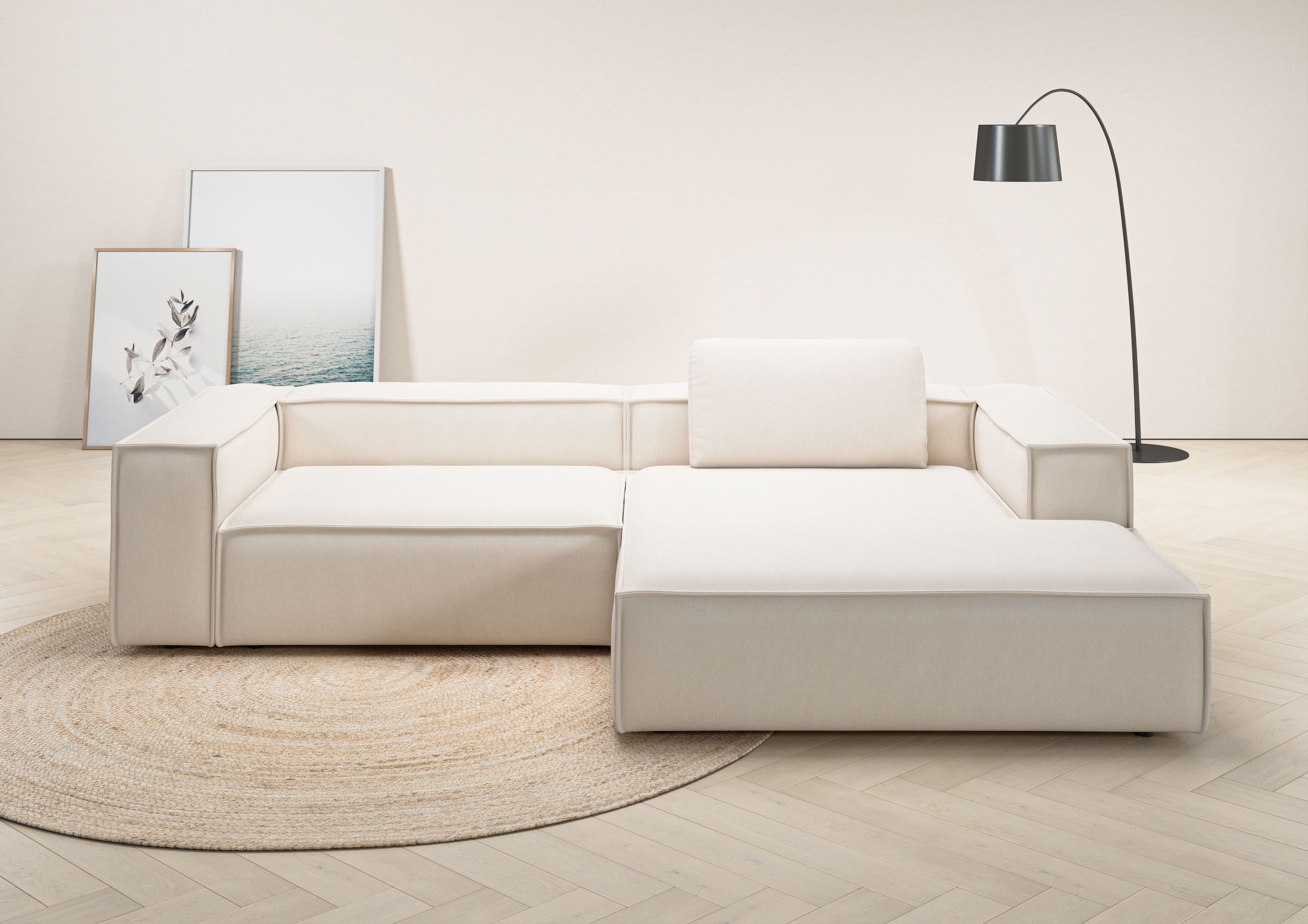 Places of Style Ecksofa "Watertown, modernes XXL L-Form, 306 cm breit", Gro günstig online kaufen