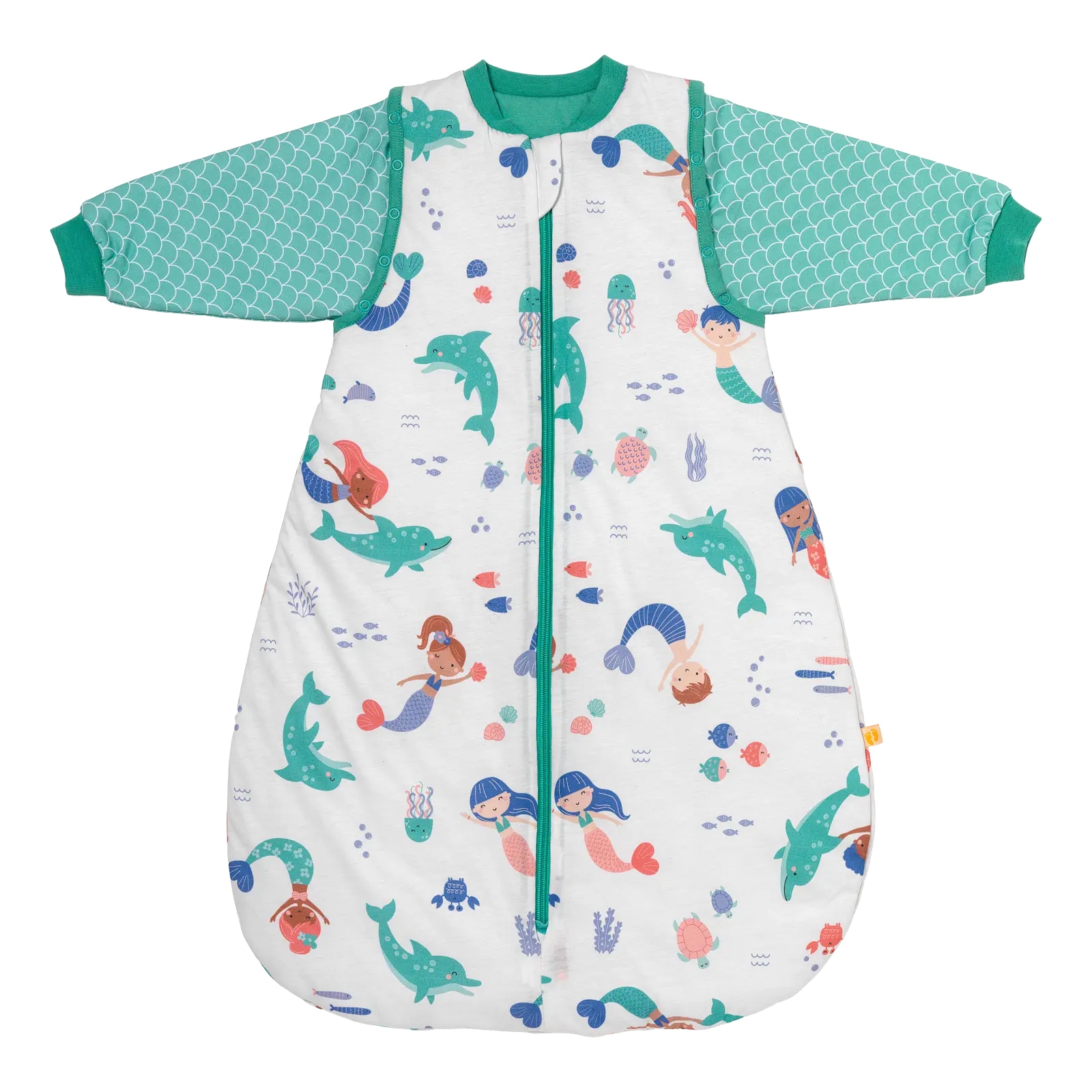 SCHLUMMERSACK Baby Babyschlafsack "Schlafsack ohne Füßen 2.5 Tog", grün, Gr. 70, Obermaterial: 100% Baumwolle CO., Schlafsäcke
