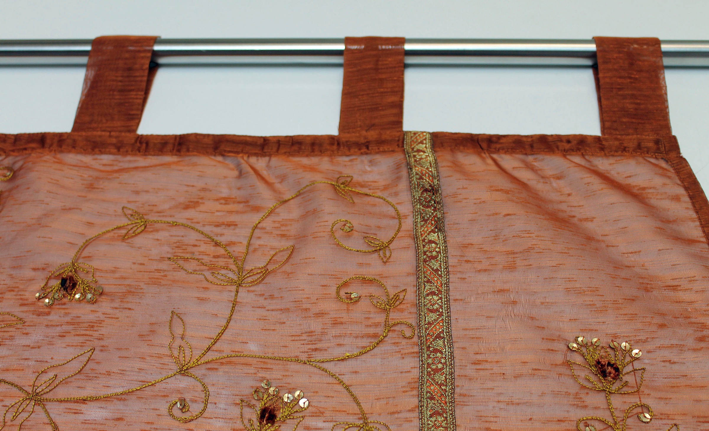 HOSSNER - ART OF HOME DECO Gardine "Zugersee" Schlaufen 1 Stk. tlg. Schlauf günstig online kaufen