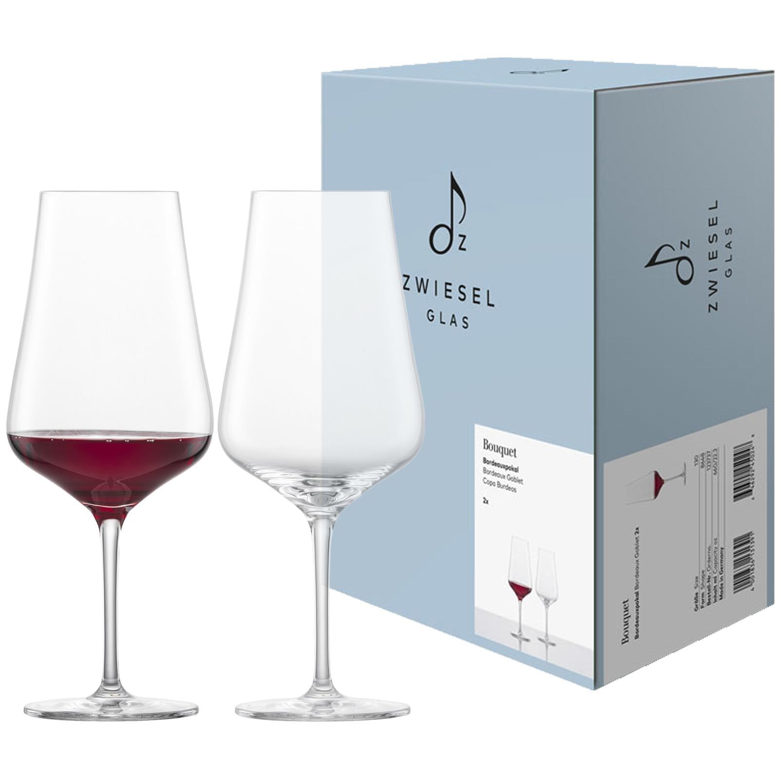 Zwiesel Glas Rotweinglas »Bordeaux Rotweingläser Bouquet 660 ml 2er Set transparent«