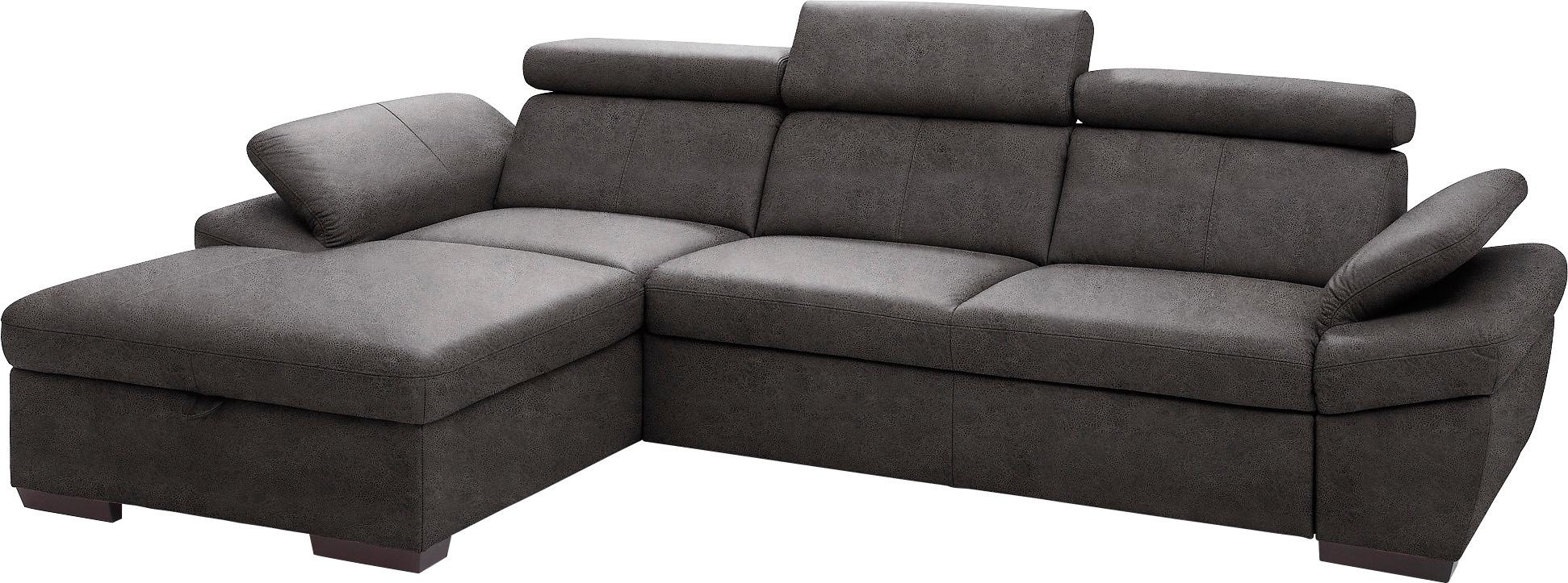 exxpo - sofa fashion Ecksofa "Salerno, Funktionssofa, Breite 280cm, hoher S günstig online kaufen