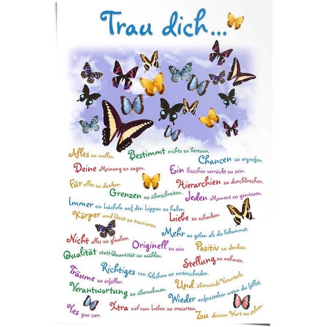 Reinders! Poster »Trau dich…«, (1 St.) kaufen | BAUR