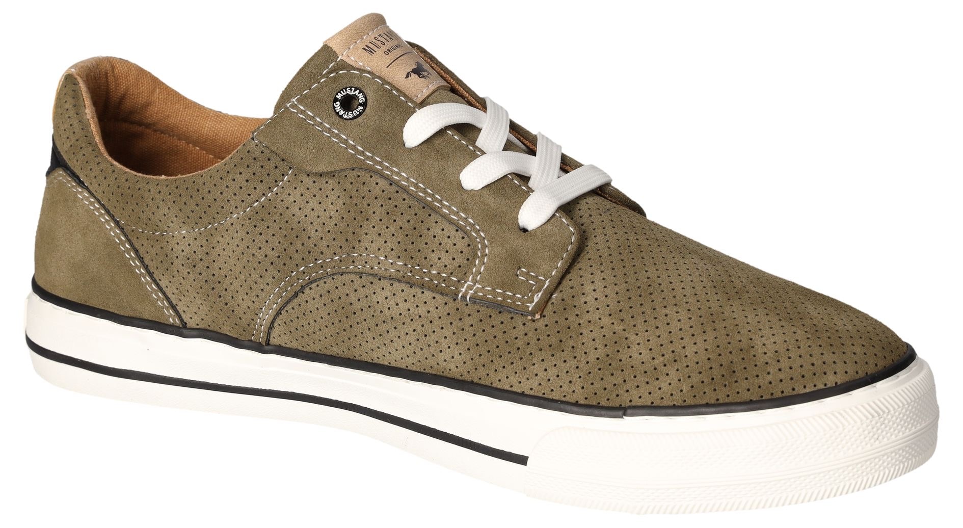 Mustang Shoes Sneaker, Freizeitschuh, Halbschuh, Schnürschuh mit Ziernaht