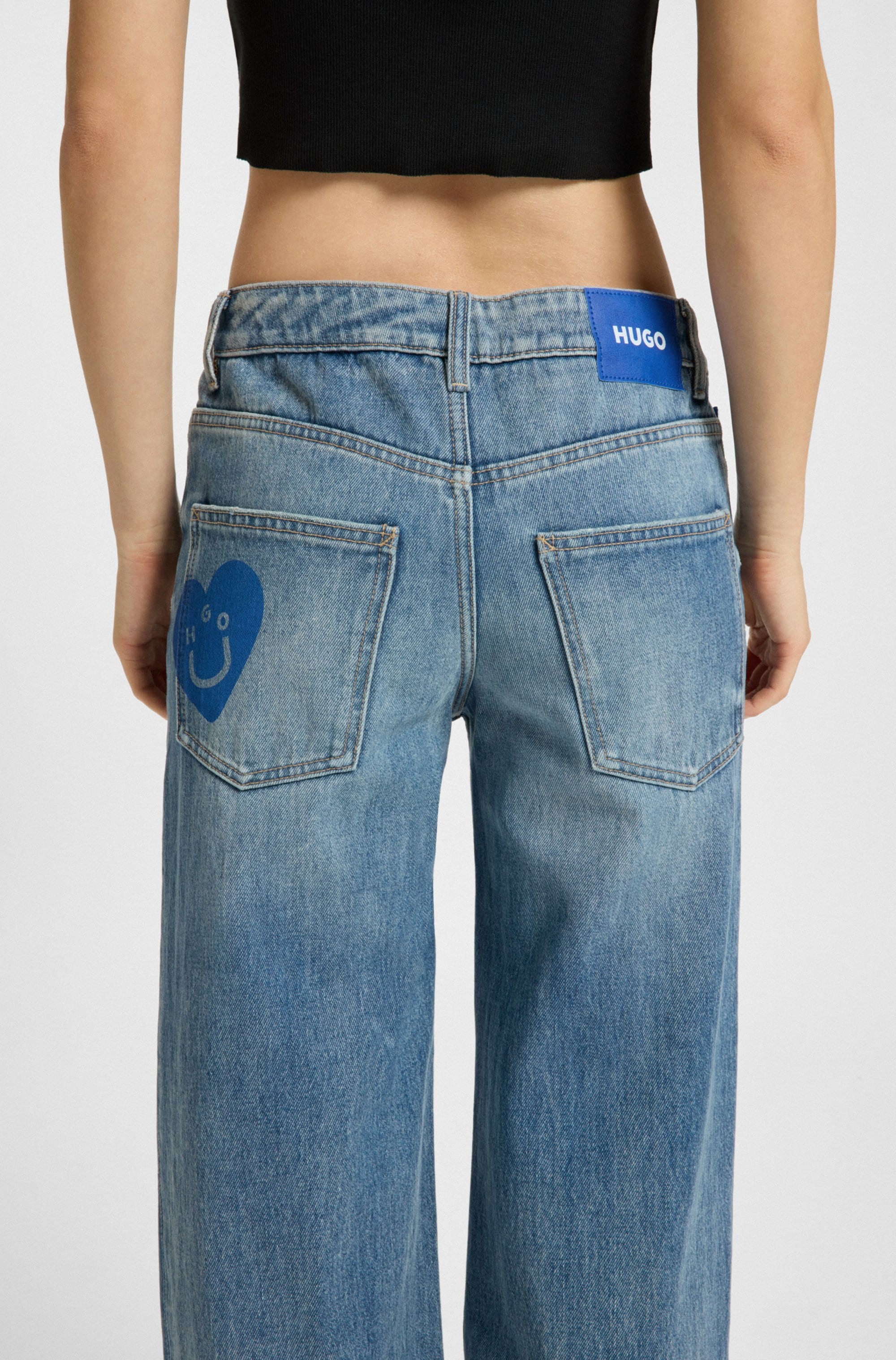 HUGO Blue 5-Pocket-Jeans »Gamala«, Mid Rise im Baggy Fit
