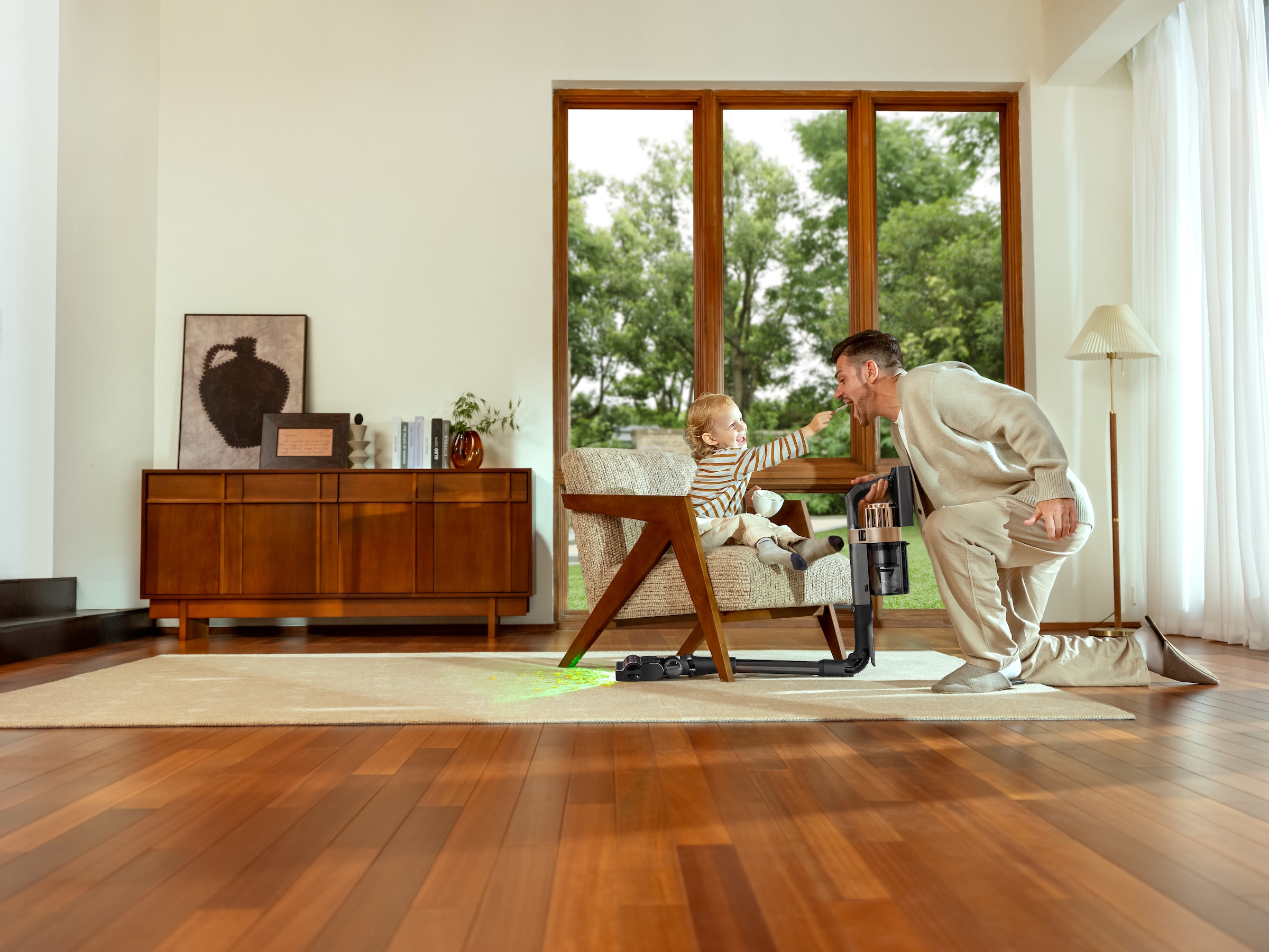 Tineco Akku-Stielstaubsauger »Tineco PURE ONE A90S, Anti-Allergiker Filtersystem, Saugrohr knickbar« ZeroTangle Anti-Haar-Verwicklungsbürste, 3DSense Master-Bürste