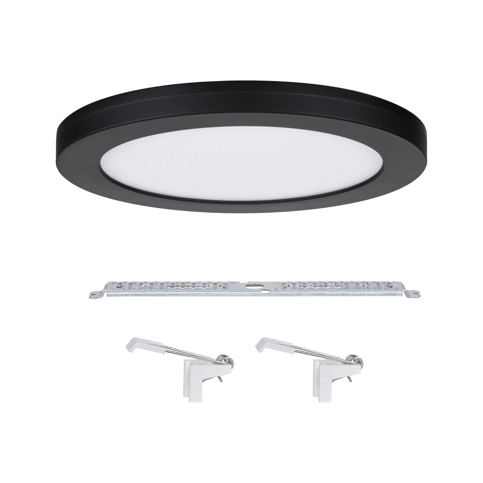 Paulmann LED Einbauleuchte »2in1 Cover-it rund 225mm 16,5W 1200lm 4000K Chrom matt« 1 Stk. Neutralweiß Einbaupanel