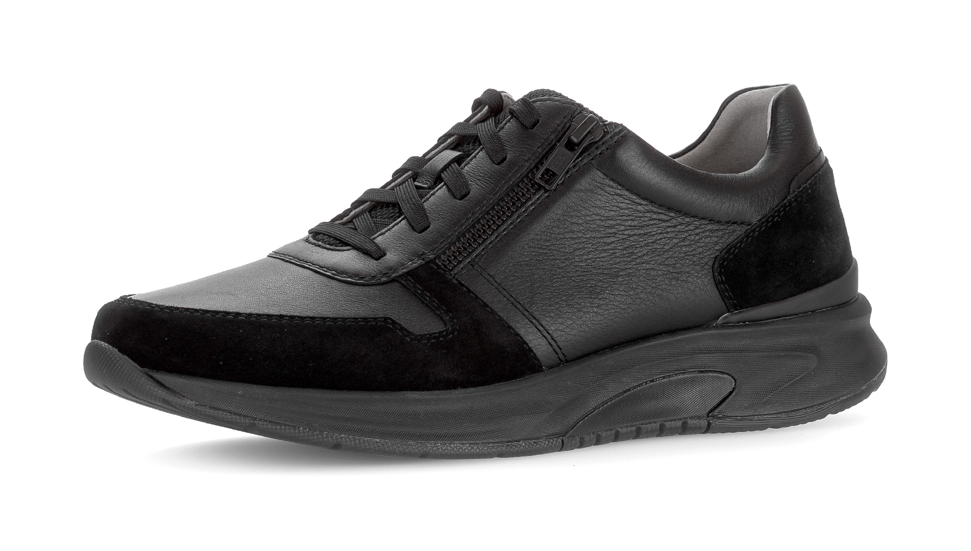 Gabor Rollingsoft Sneaker, Komfortschuh, Schnürschuh, Halbschuh im Material günstig online kaufen