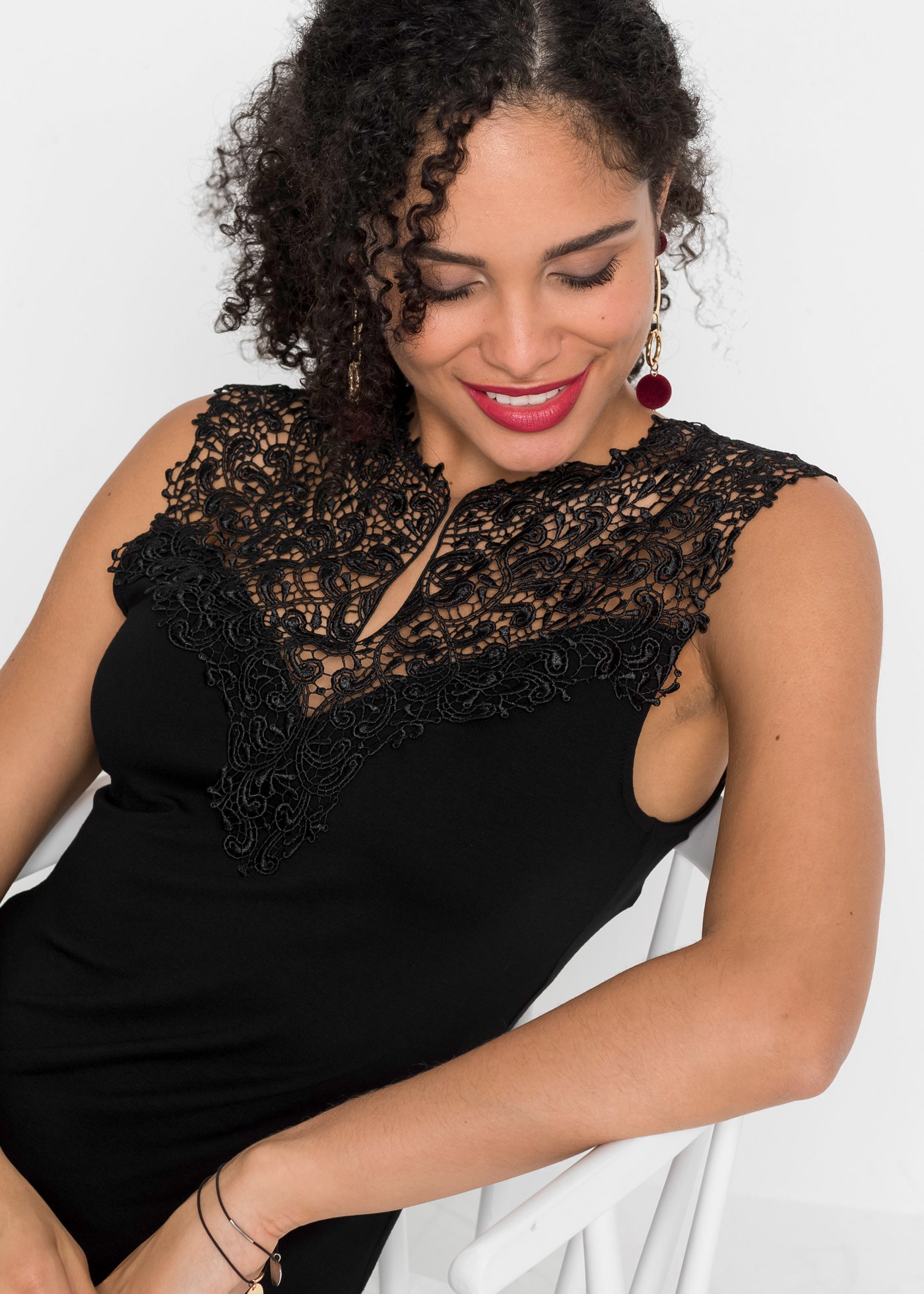 bonprix Shirttop »Top aus fließendem Viskose-Mix« Top aus fließendem Viskose-Mix